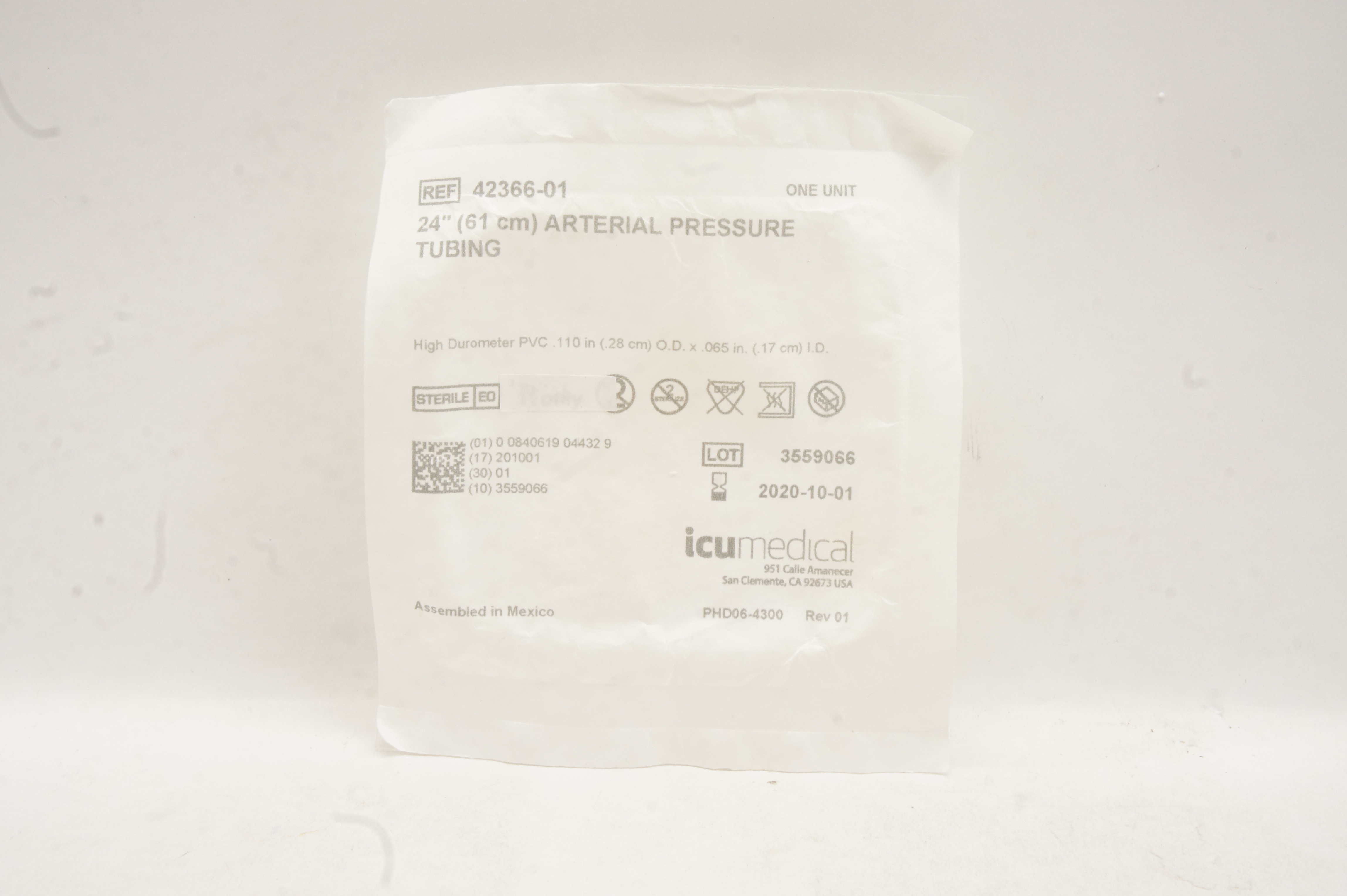 ICU Medical 42366-01 24inch Arterial Pressure Tubing (x)