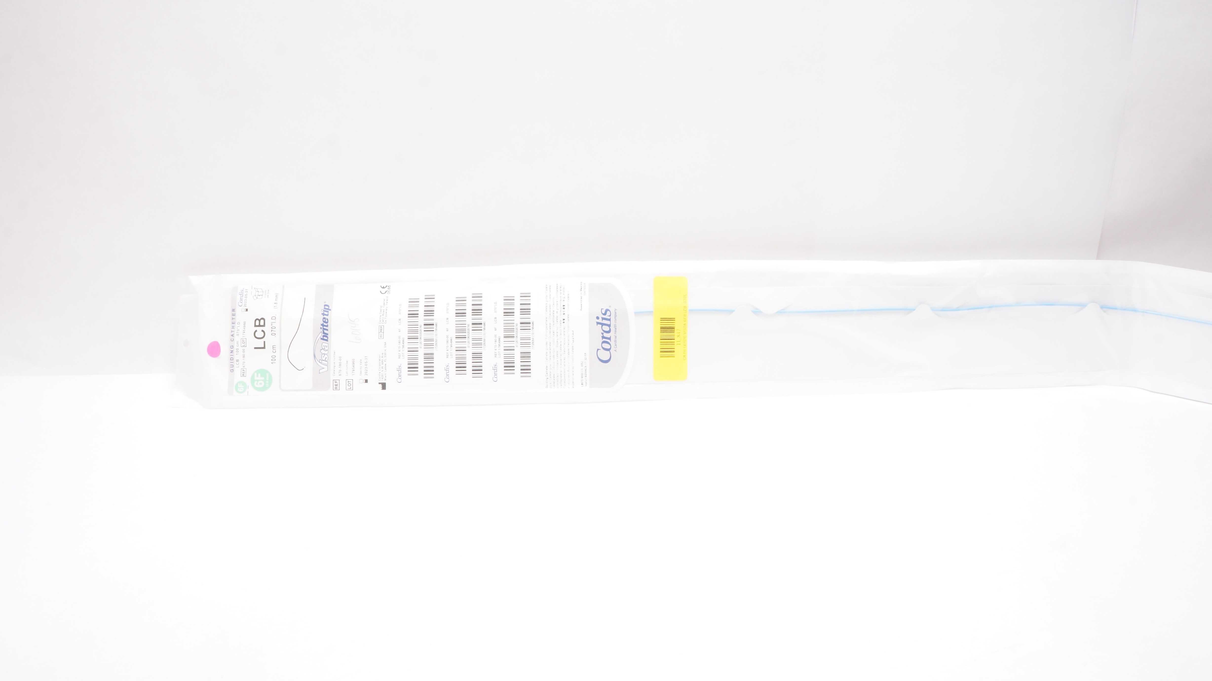 Cordis 670-180-00 Vistabritetip Guiding Cath. LCB 6F x 100cm x .070inch (x)