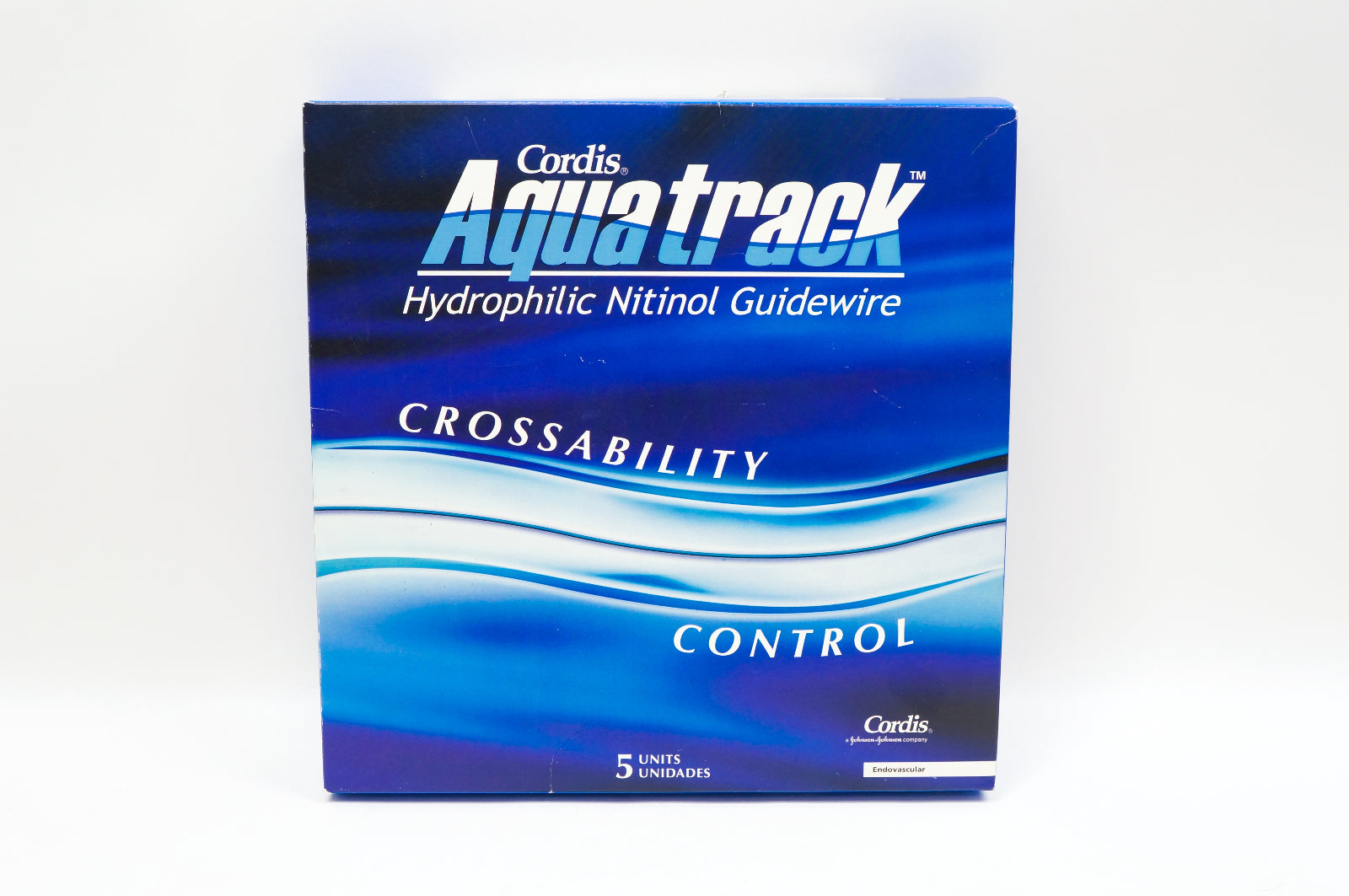 Cordis C3526-RSA Aquatrack Hydrophilic Nitinol Guidewire, 0.035inx3cm - Box of 5