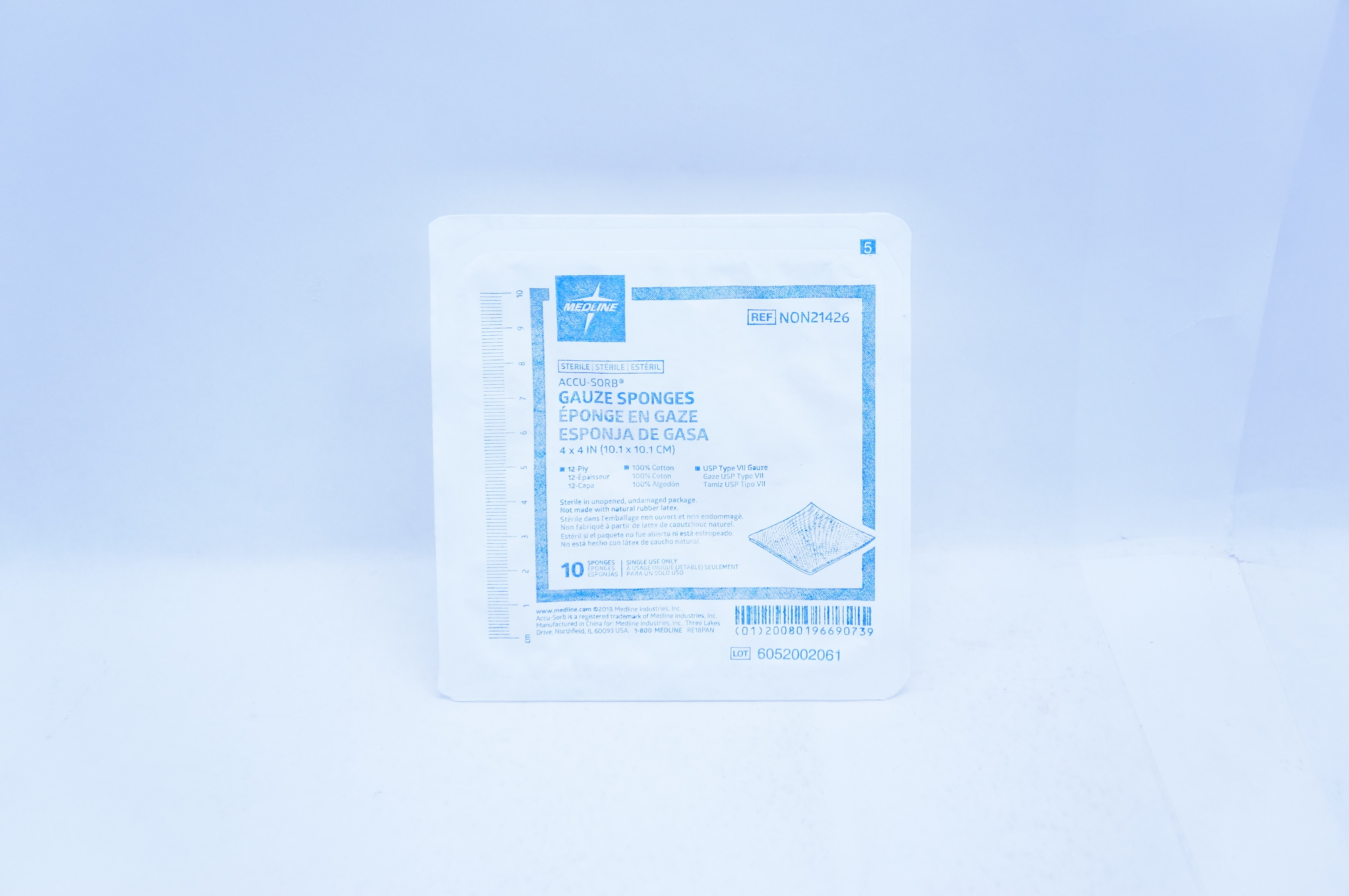Medline NON21426 Accu-Sorb Gauze Sponges 4inch x 4inch