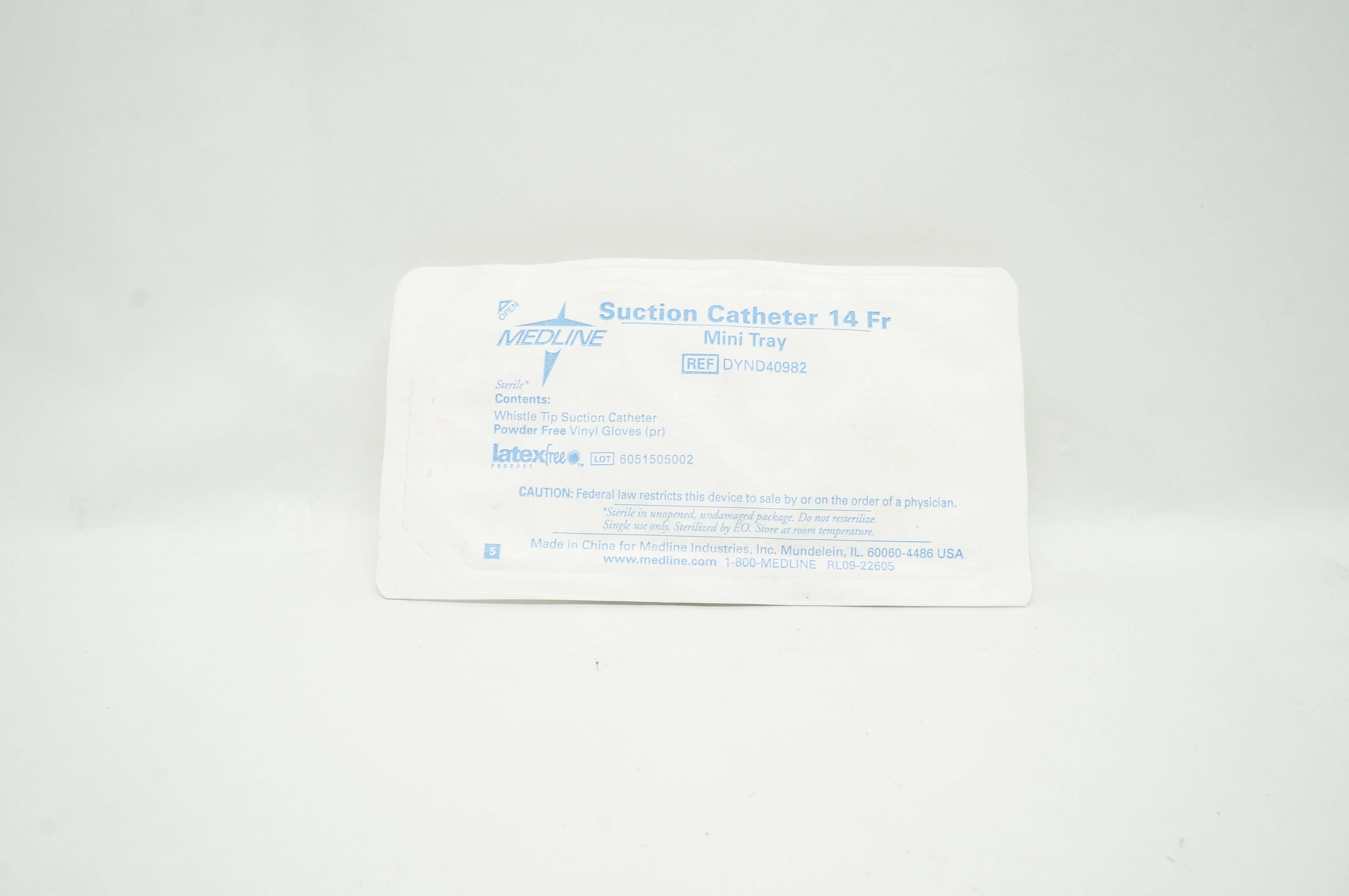 Medline DYND40982 Suction Cath. 14Fr Mini Tray