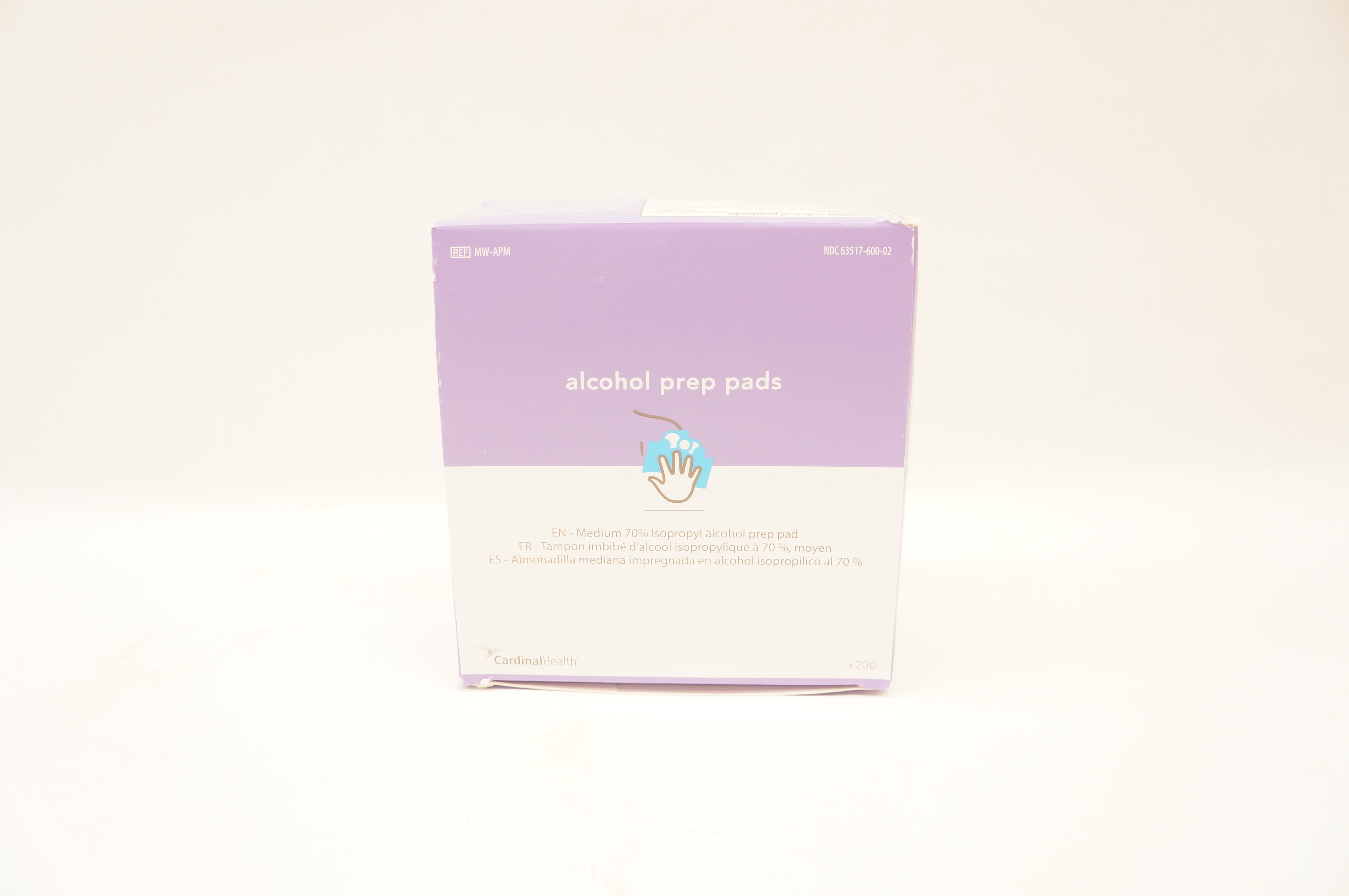 Cardinal Health MW-APM 70% Isopropyl Alcohol Prep Pad - Box of 200
