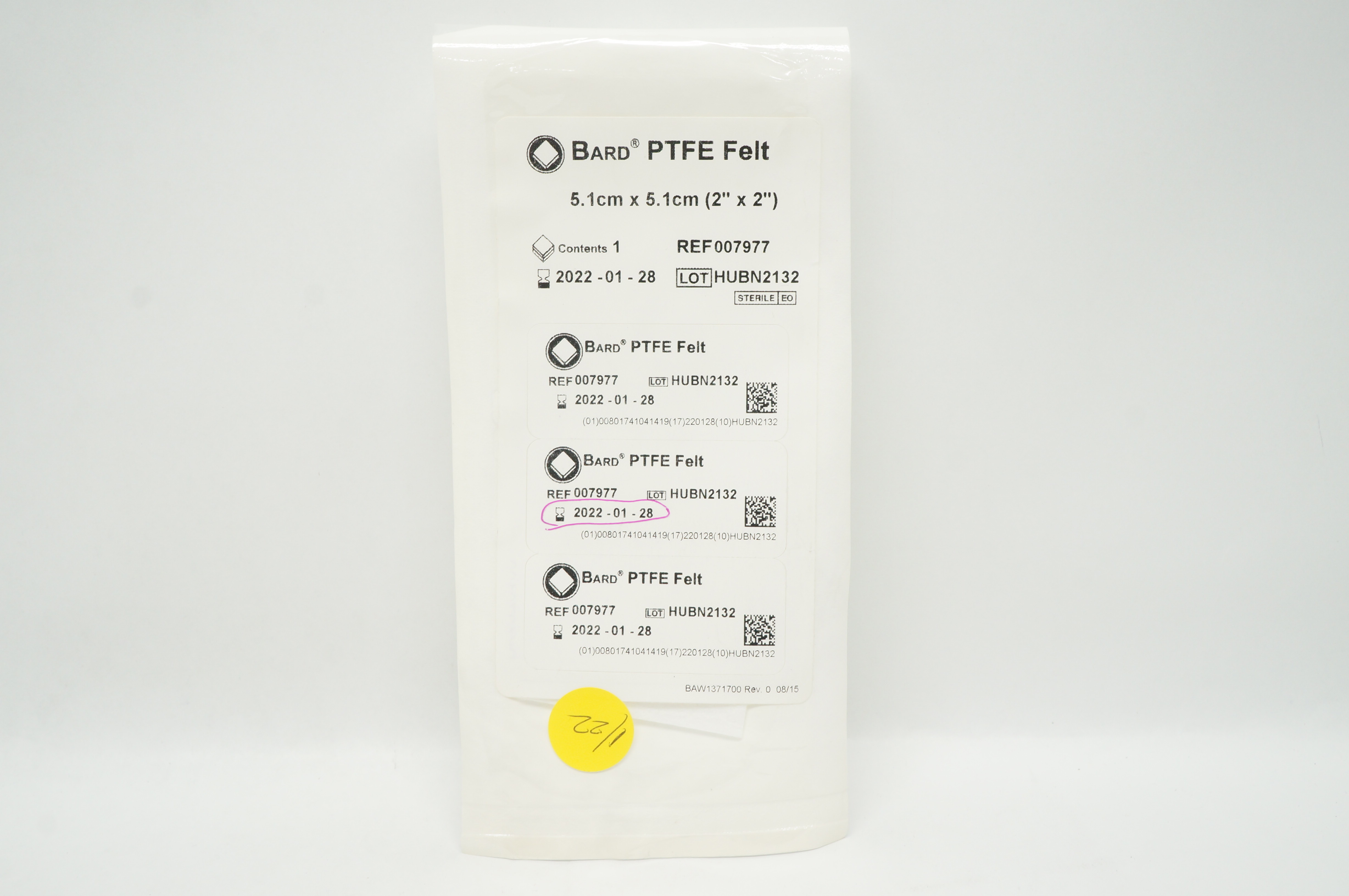 Bard 007977 PTFE Felt 2inch x 2inch