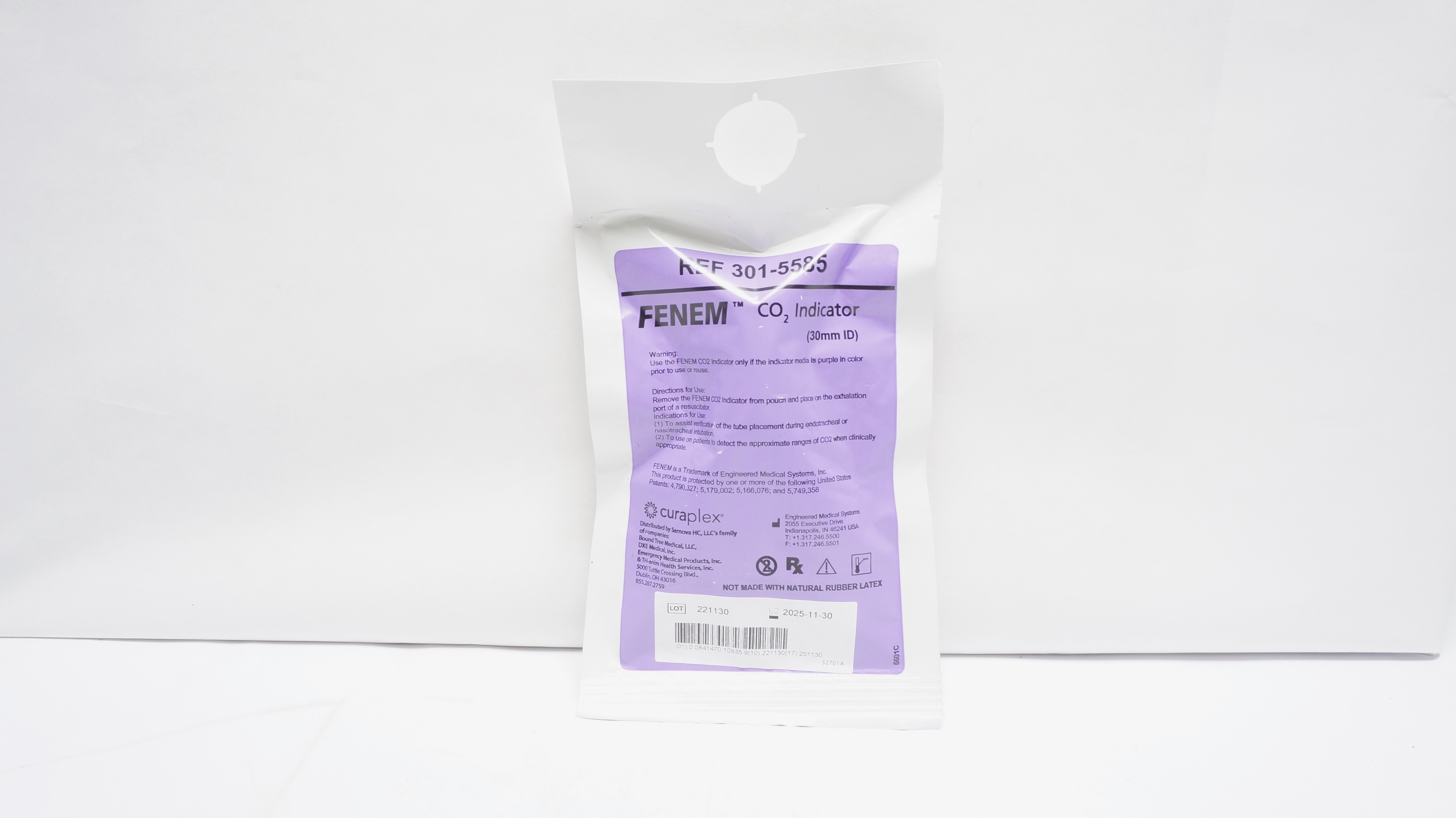 Curaplex 301-5585 Fenem CO2 Indicator 30mm ID