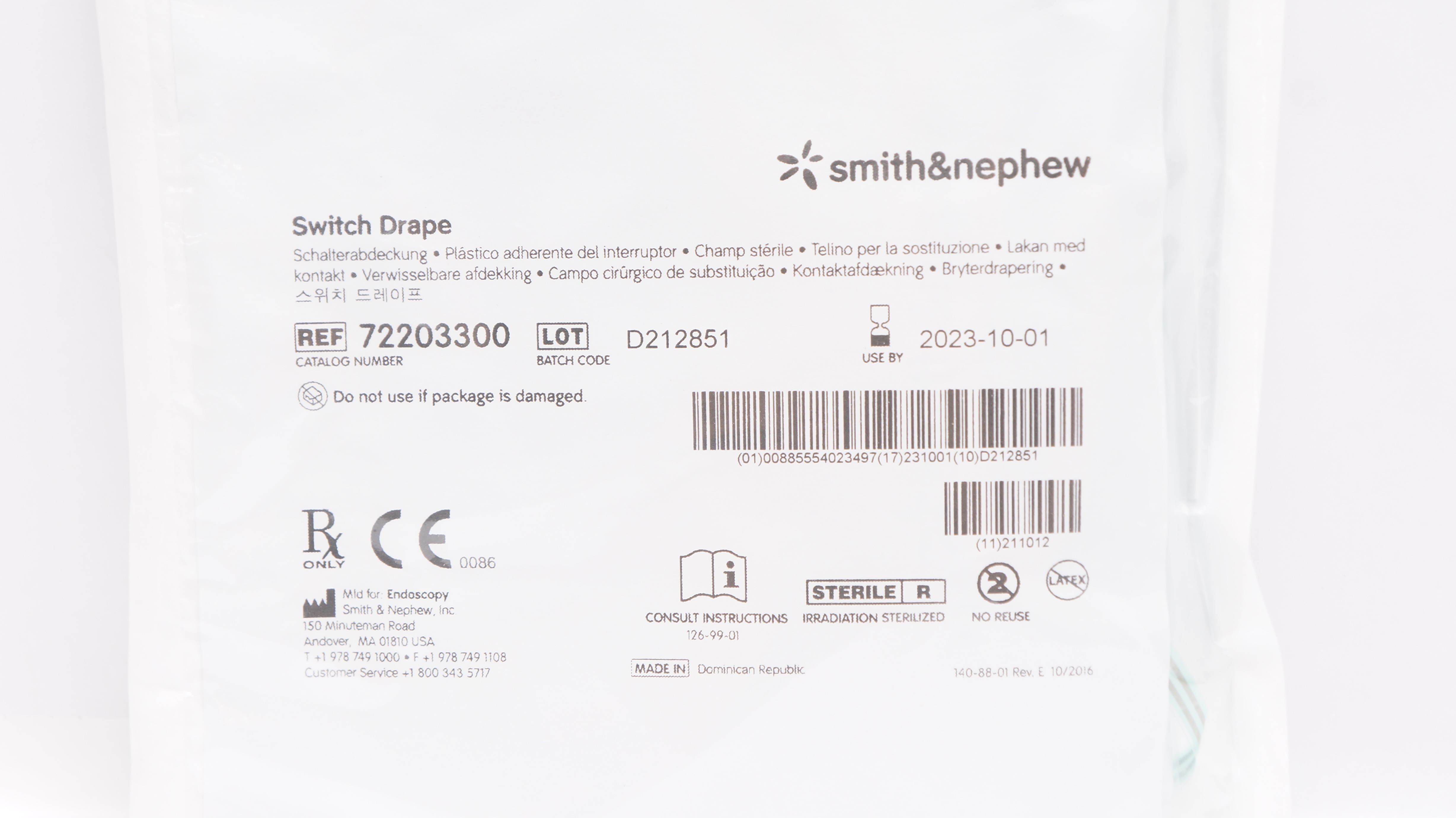 Smith&Nephew 72203300 Switch Drape (x)