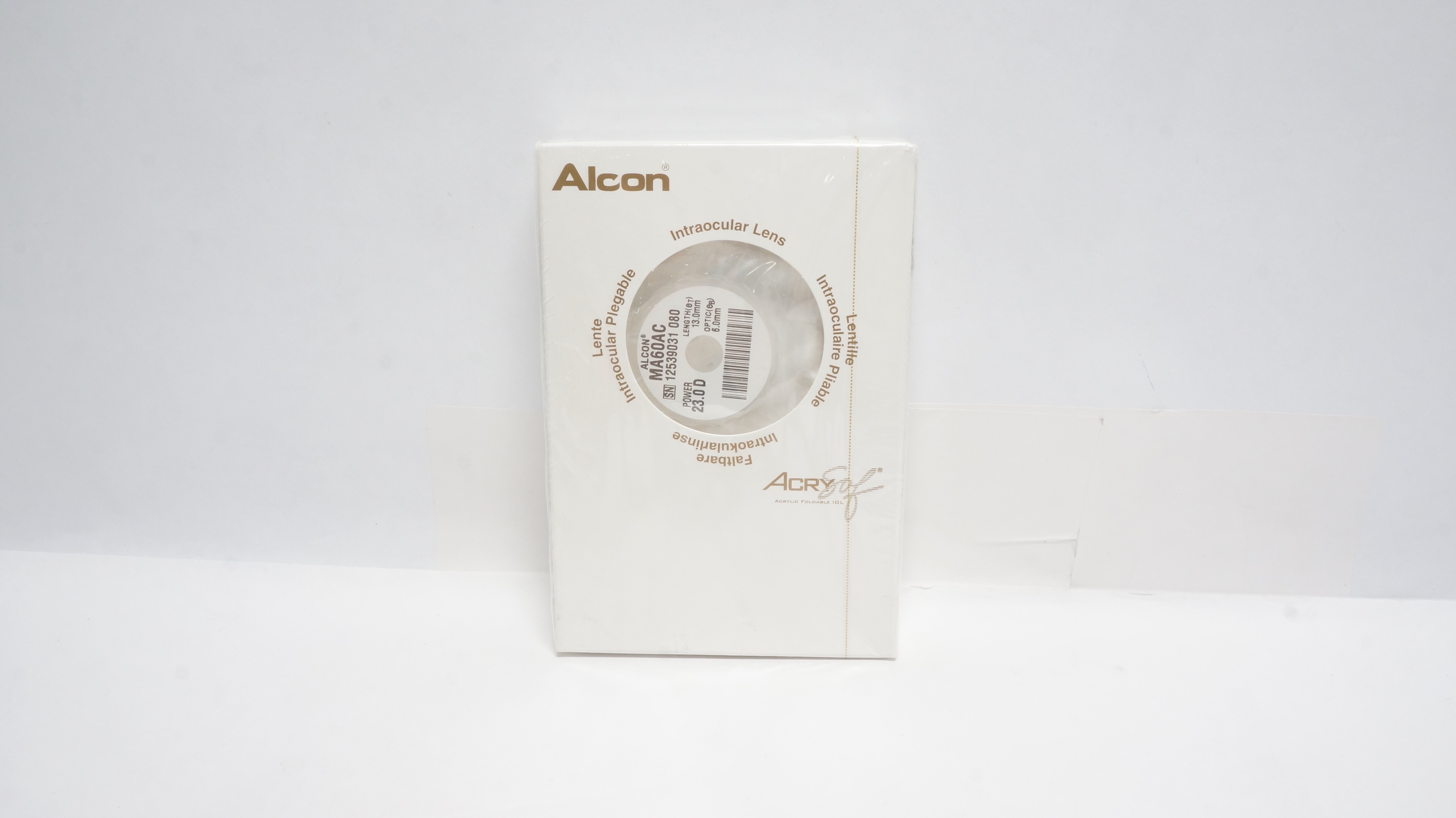 Alcon MA60AC AcrySof Soft Acrylic Multipiece 23.0D 13.0mm Optic 6.0mm (x)