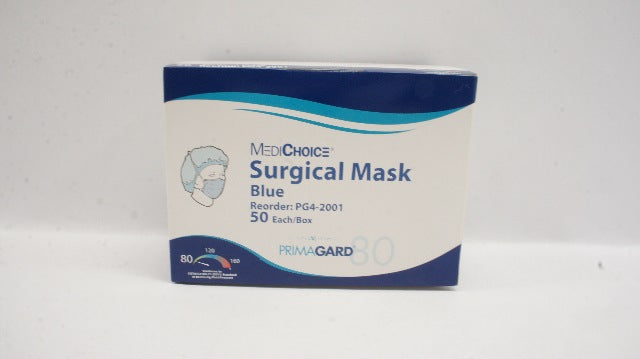 MediChoice PG4-2001 Surgical Mask Blue Level 1 Barrier - Box of 50