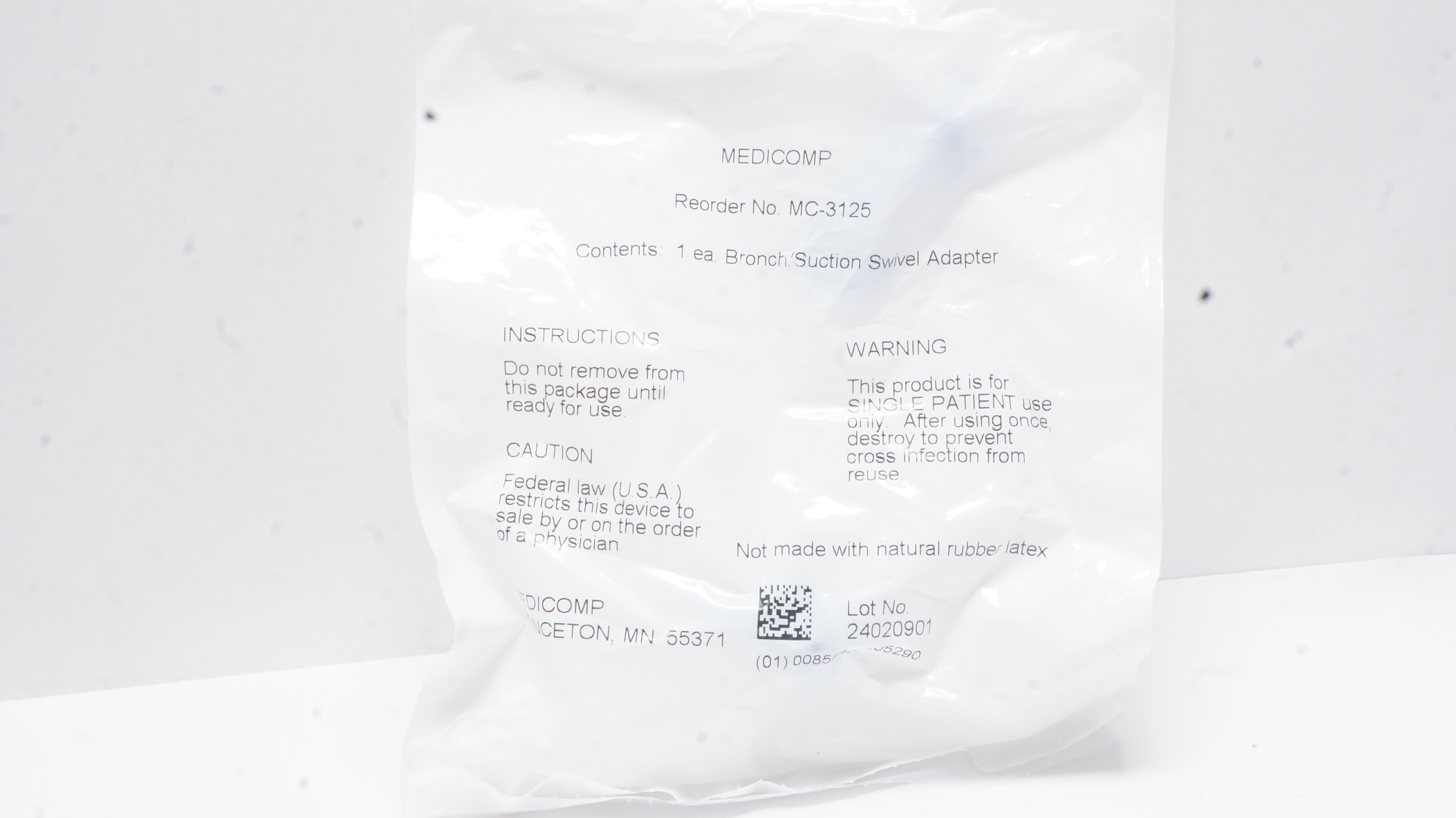 Medicomp MC-3125 Bronch/Suction Swivel Adapter