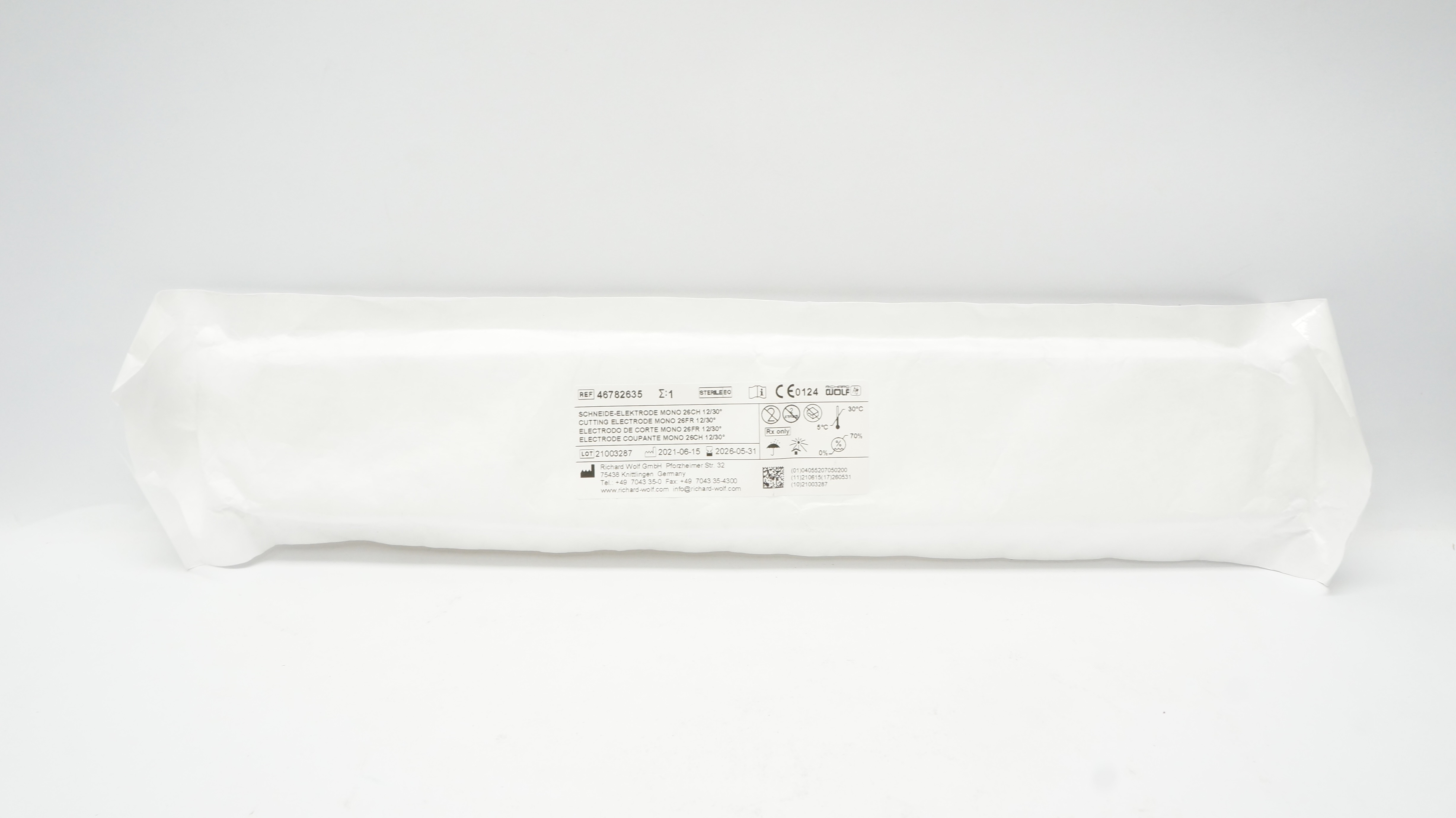 Richard Wolf 46782635 Cutting Electrode Mono 26Fr 12/30 Degree