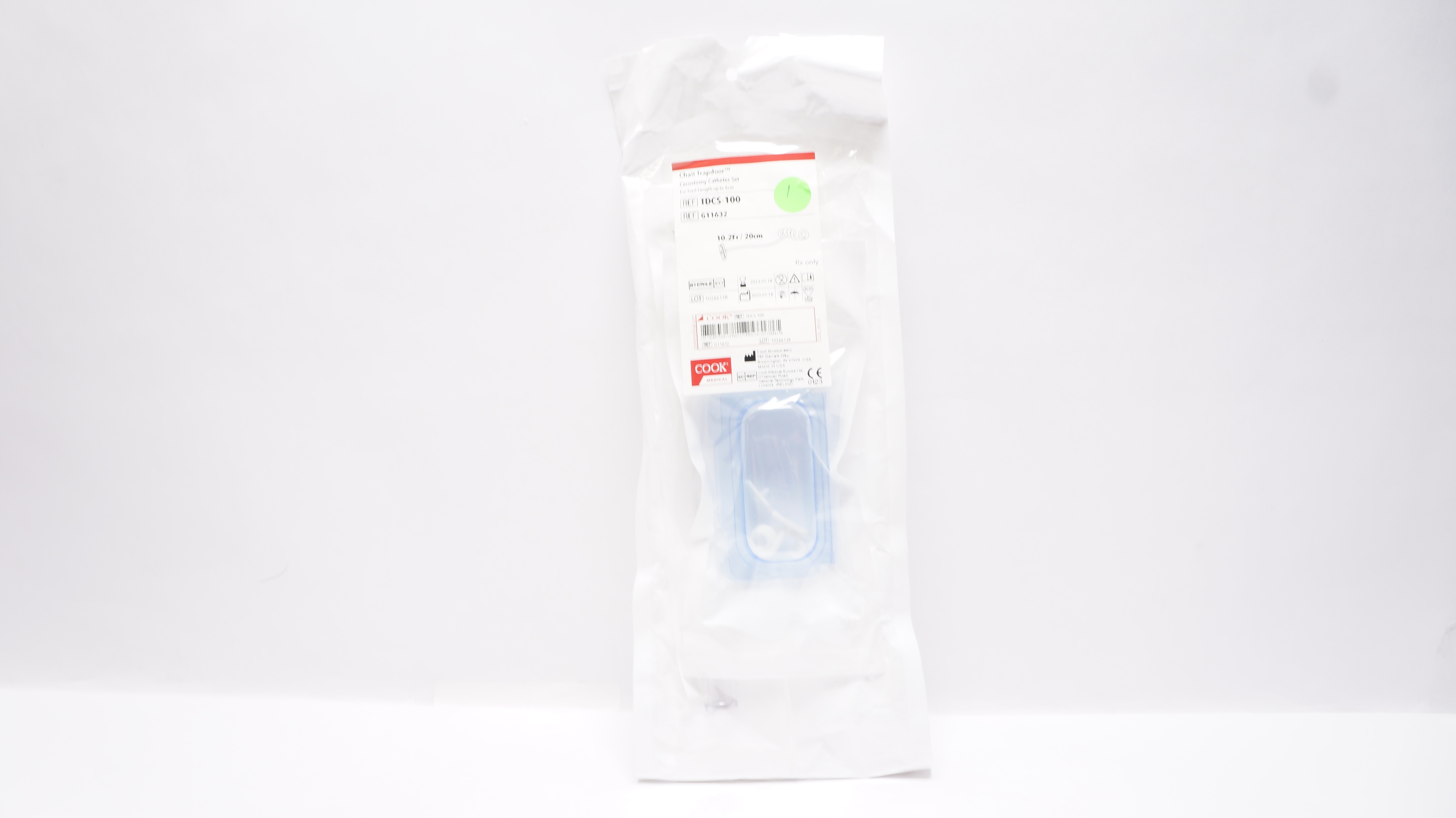 Cook Medical G11632 Chait Trapdoor Cecostomy Cath. Set 10.2Fr/20cm (x)