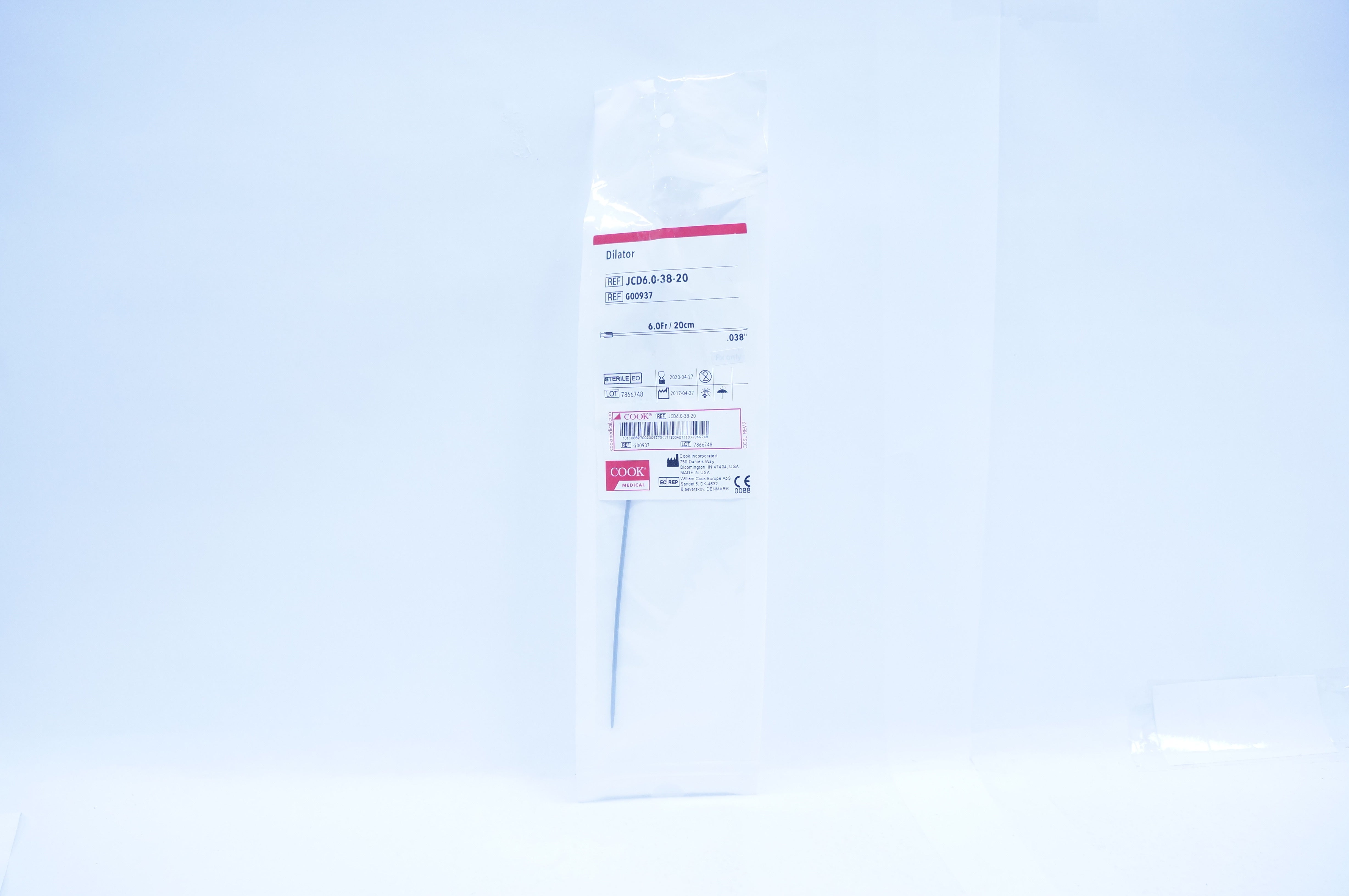 Cook Medical G00937 Dilator 6Fr x .038inch (x)