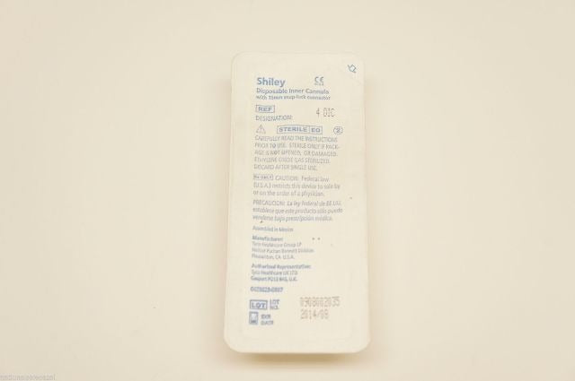 4DIC ~ Tyco Shiley Disposable Inner Cannula with 15mm Snap-Lock Connector (x)