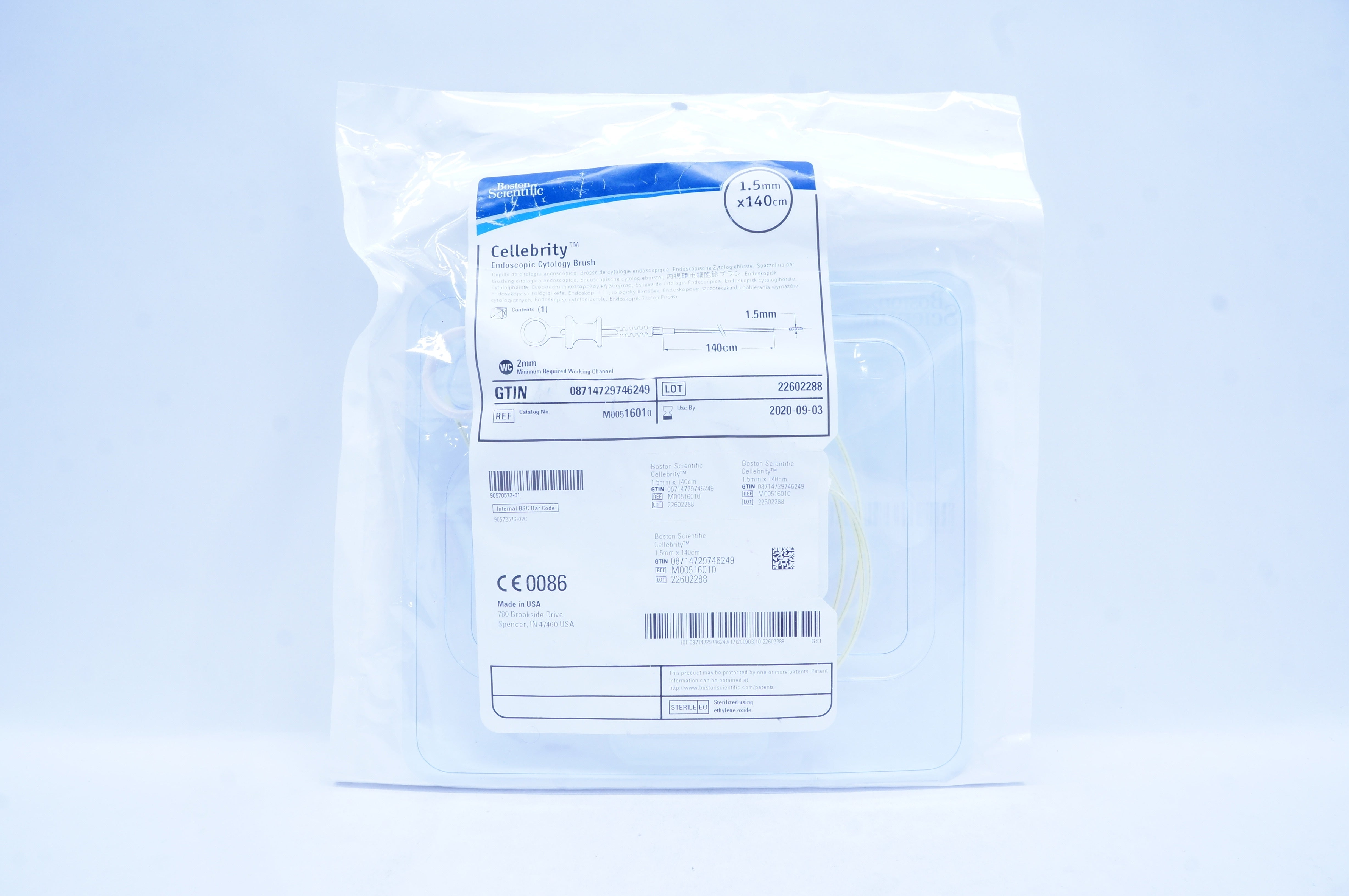 Boston Scientific M00516010 Cellebrity Endoscopic Cytology Brush,1.5mmx140cm (x)