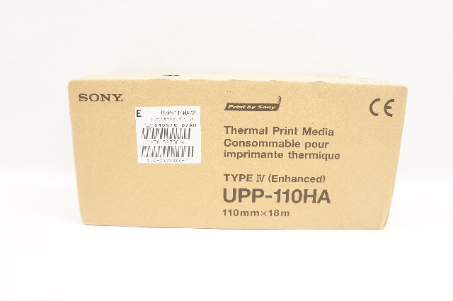 Sony UPP-110HA Thermal Print Media Type IV, 110 mm x 18 m - Case of 10