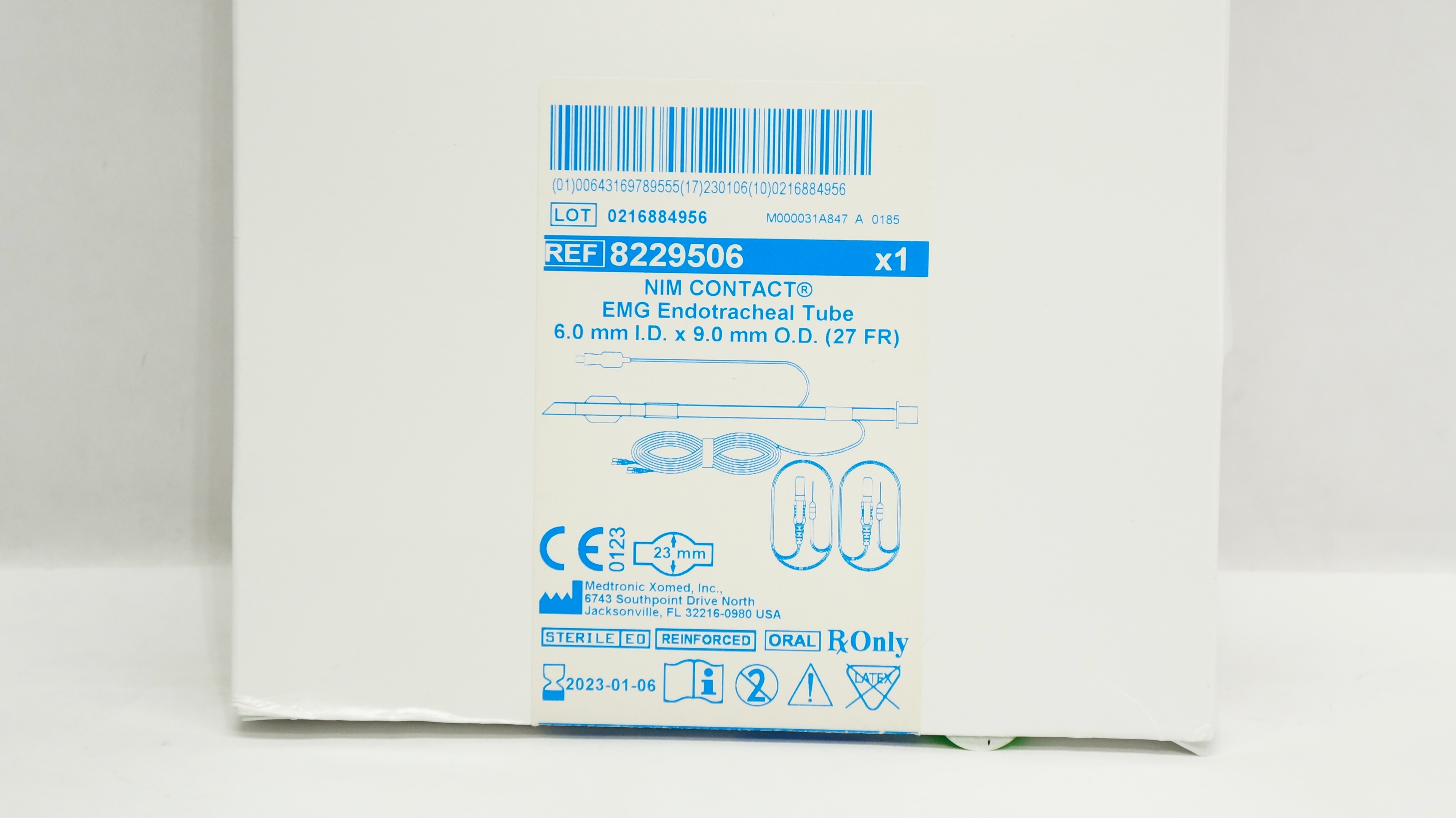 Medtronic 8229506 NIM CONTACT EMG Endotracheal Tube 6.0mm ID x 9.0mm OD (x)