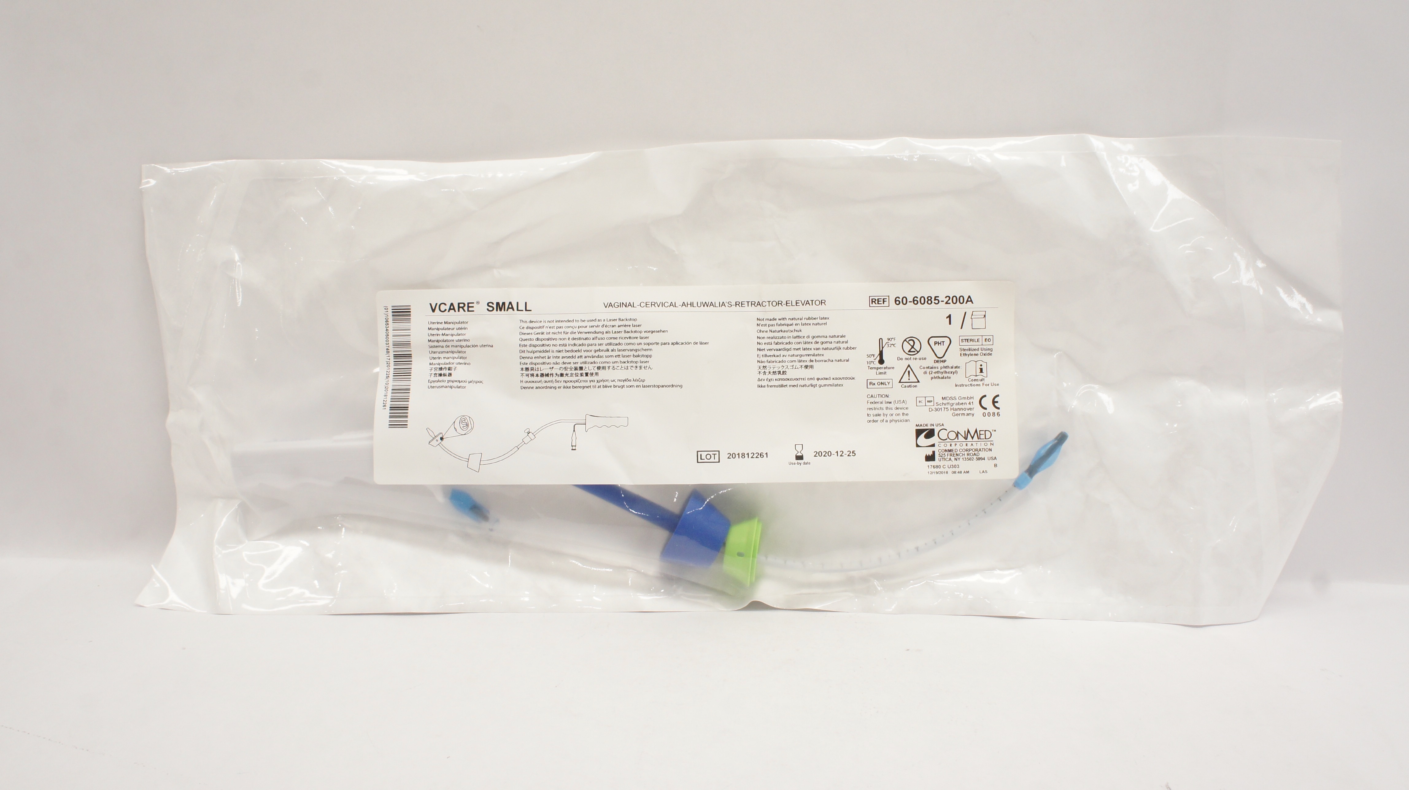 ConMed 60-6085-200A Vcare Small Uterine Manipulator (x)