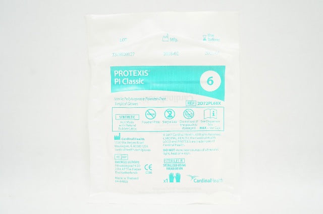 Cardinal Health 2D72PL60X Protexis PI Classic Surgical Gloves, Size 6 (x)