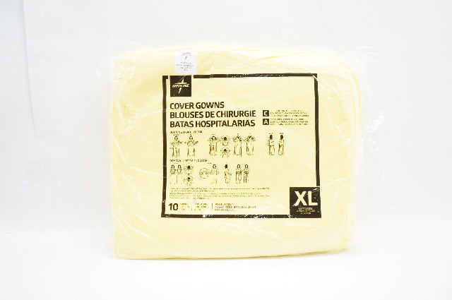 Medline 263 Cover Gowns, Size XL - Pack of 10