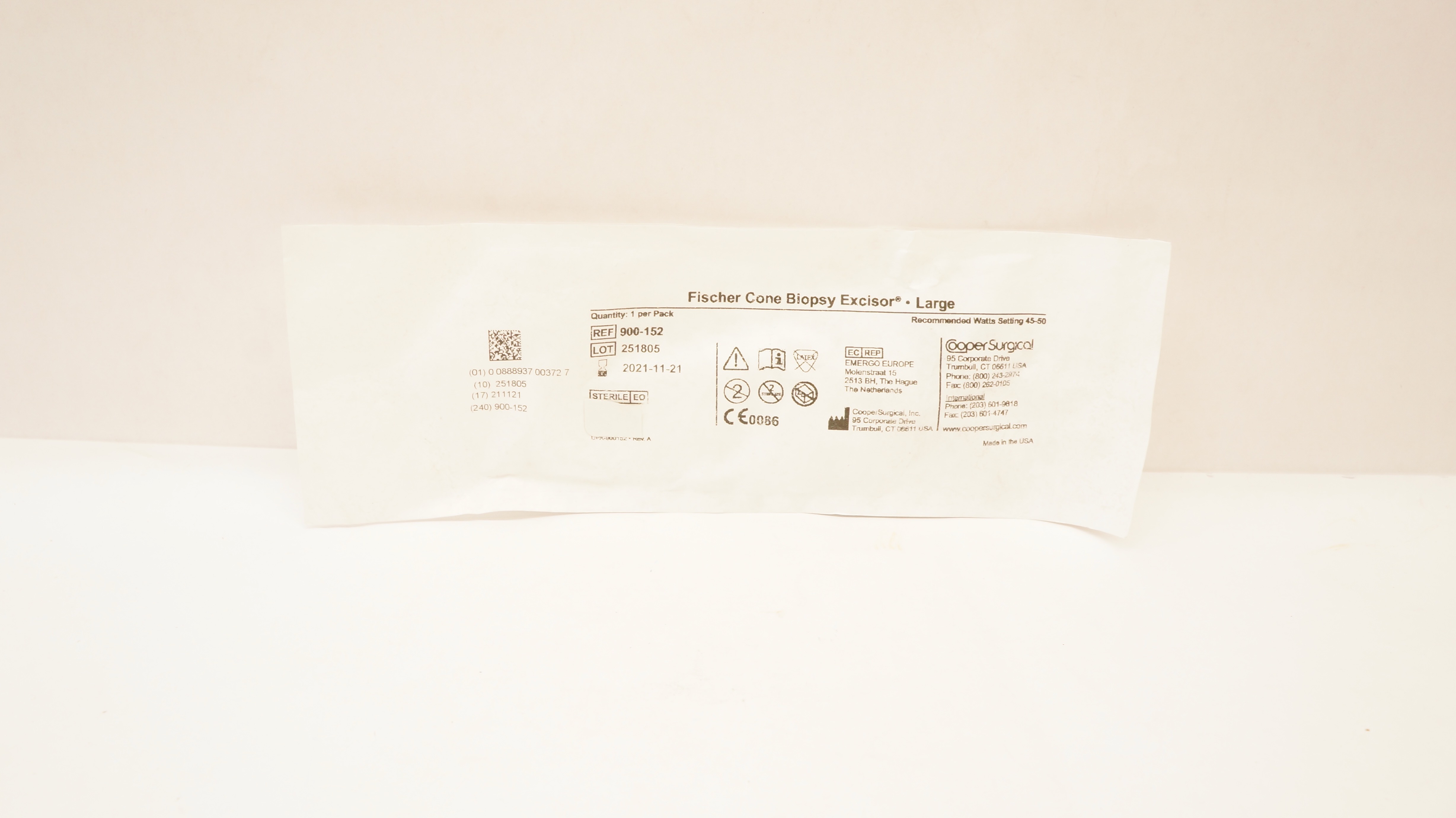 Cooper Surgical 900-152 Fischer Cone Biopsy Excisor - Large (x)