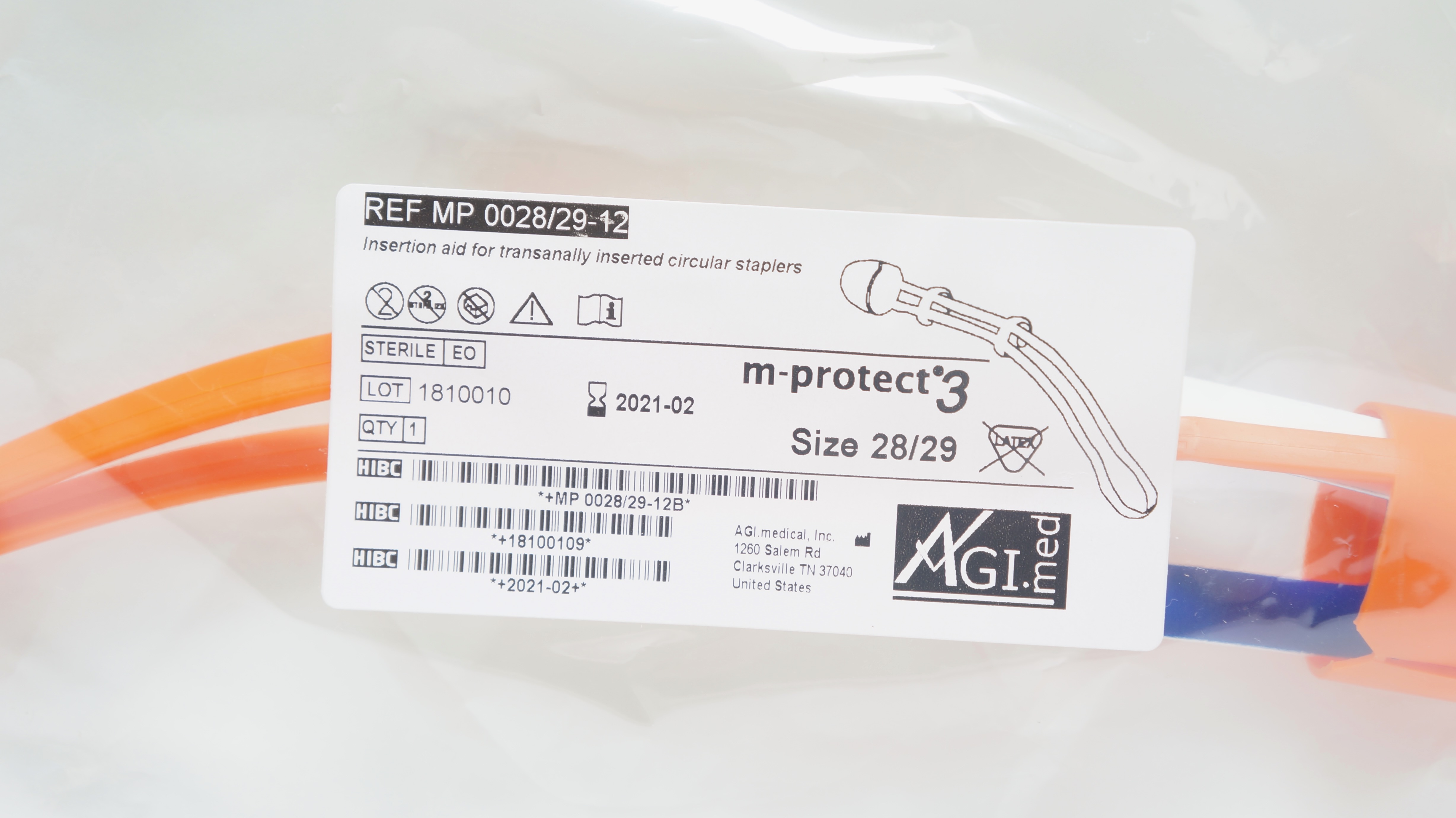 AGI Medical MP 0028/29-12 m-protect3 Insertion Aid, Size 28/29 (x)