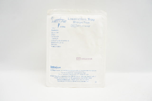 Medline DYNJ03900SF Laceration Tray Sharps Free