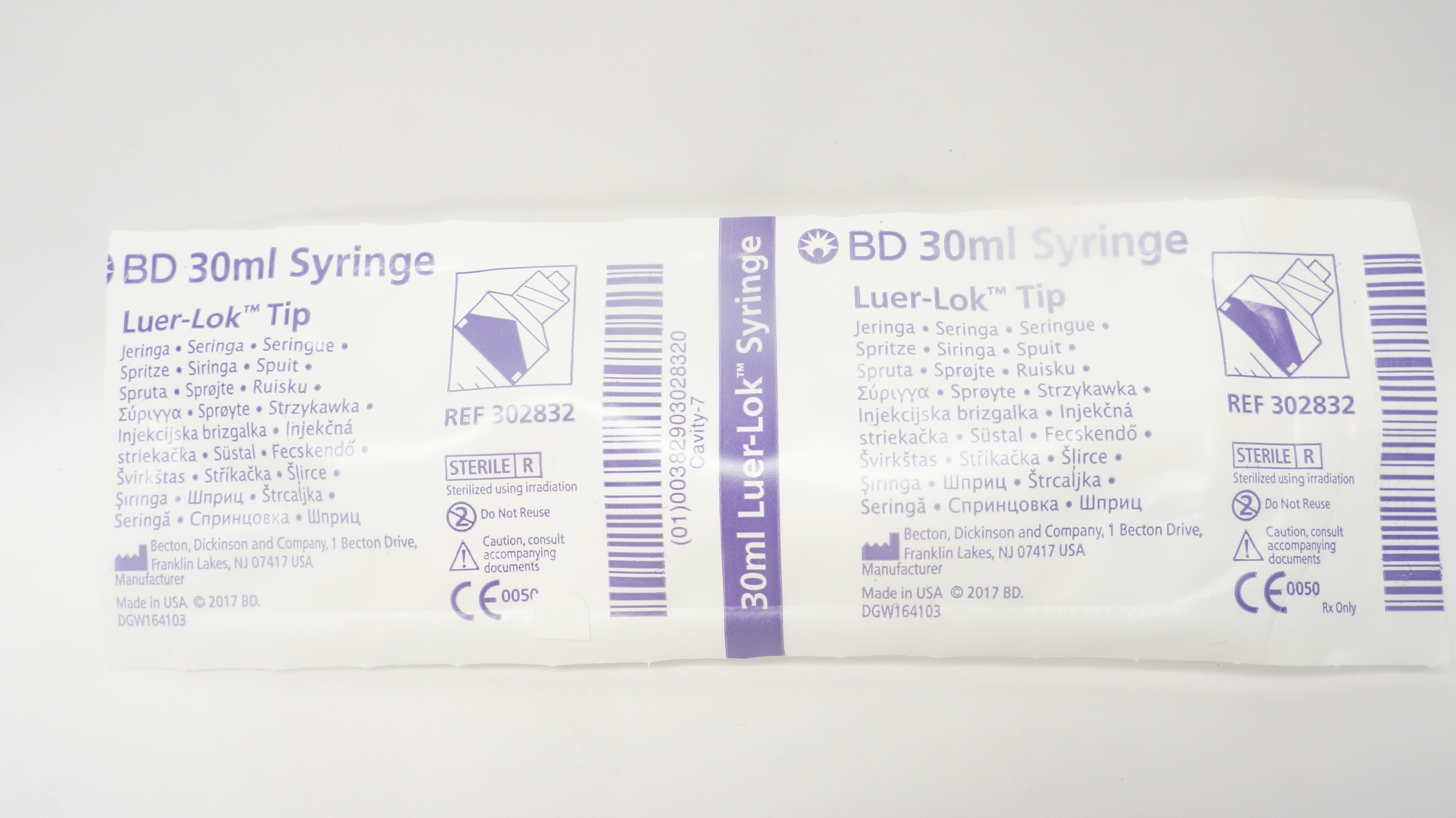 BD 302832 Luer-Lok Tip 30ml Syringe