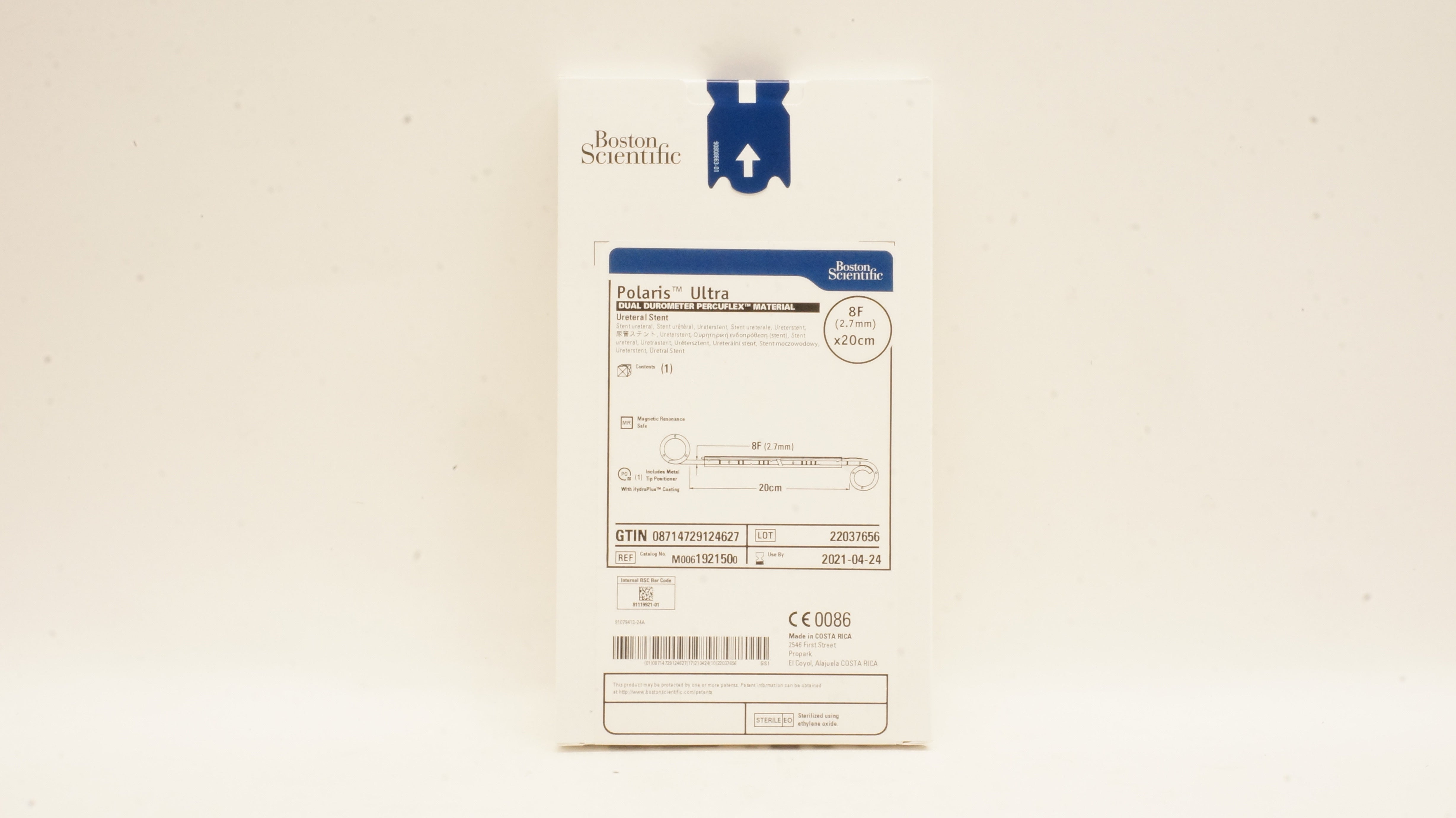 Boston Scientific 192150 Polaris Ultra Ureteral Stent 8F x 20cm (x)