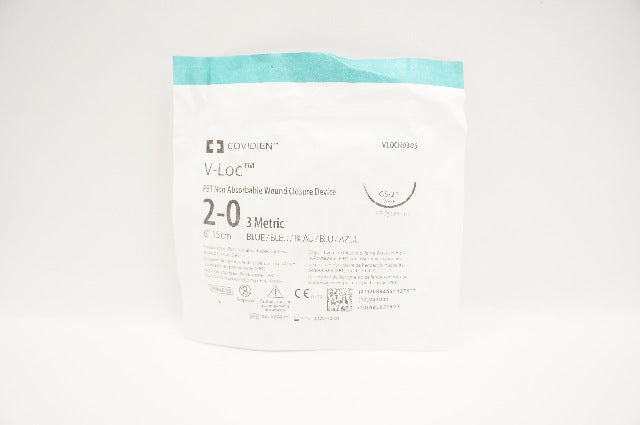 Covidien VLOCN0305 2-0 V-Loc Wound Closure Device GS-21 Taper 1/2c 37mm, 6inch