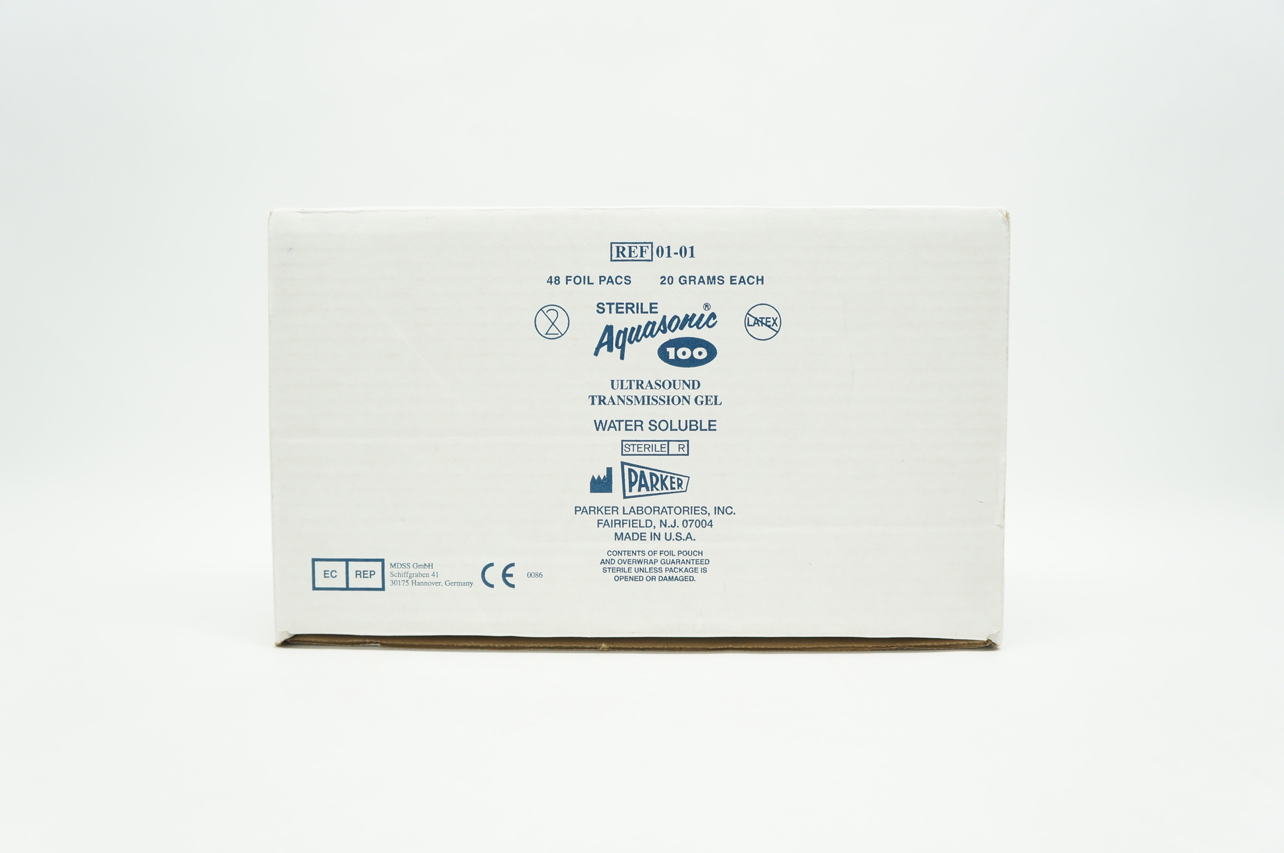 Parker 01-01 Aquasonic Ultrasound Transmission Gel Water Soluble (x) - Box of 35