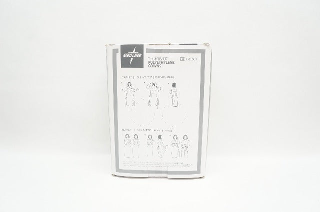 Medline CRI5001 Thumbs Up Polyethylene Gown XL - Box of 6
