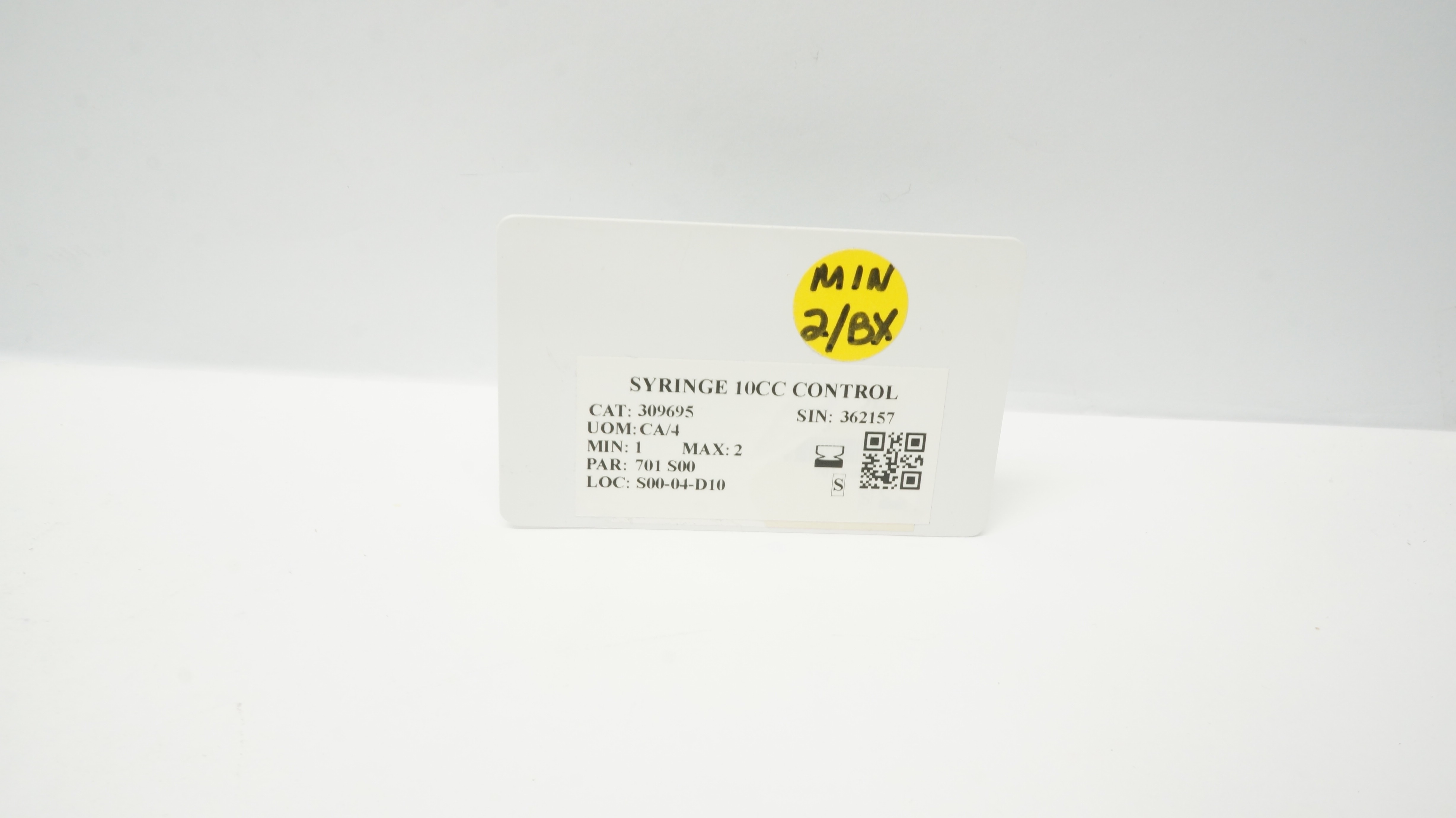 309695 Control Syringe 10cc