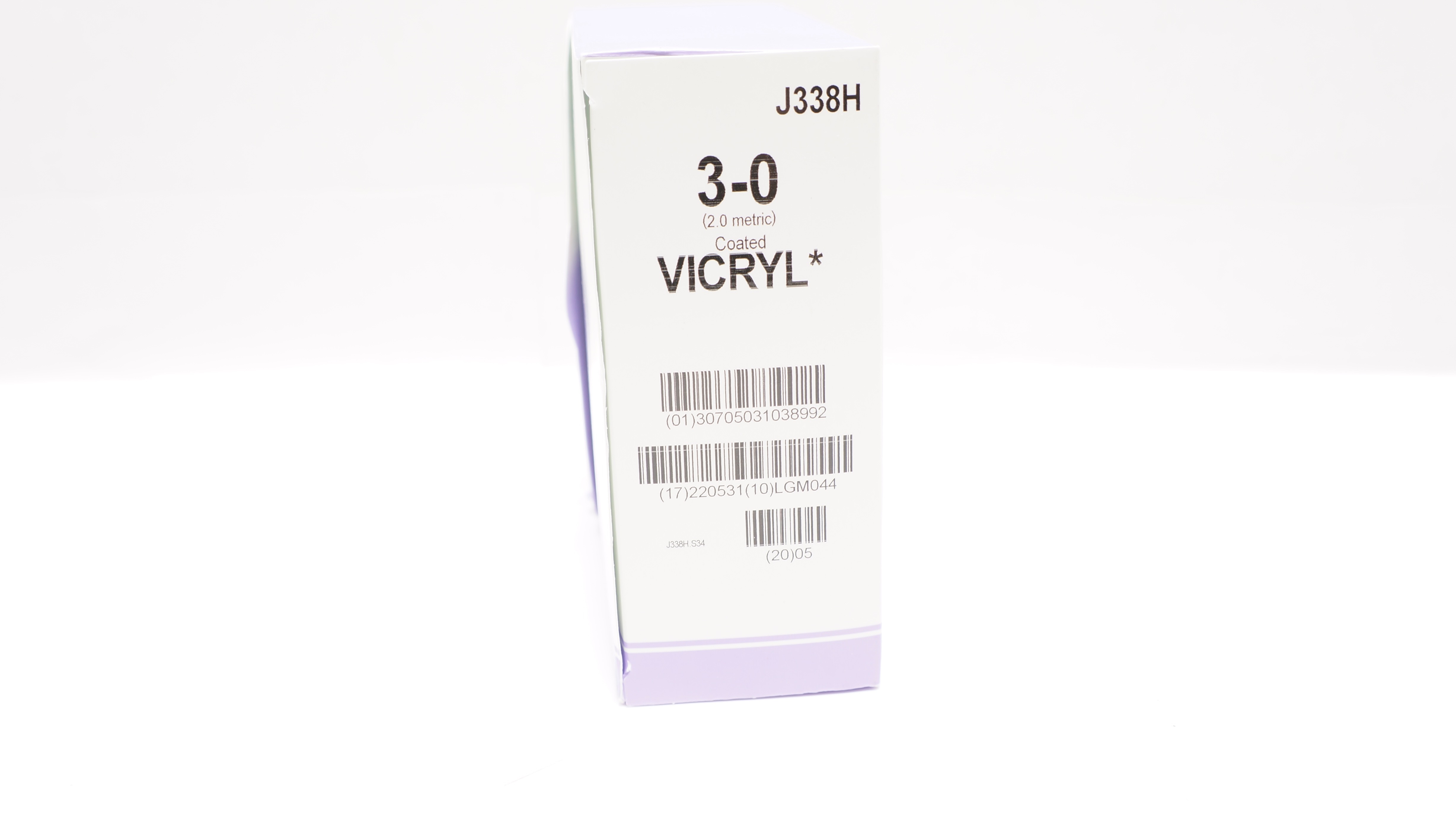 Ethicon J338H 3-0 VICRYL, CT-1, 36mm 1/2c Taper, 27inch (x) - Box of 23