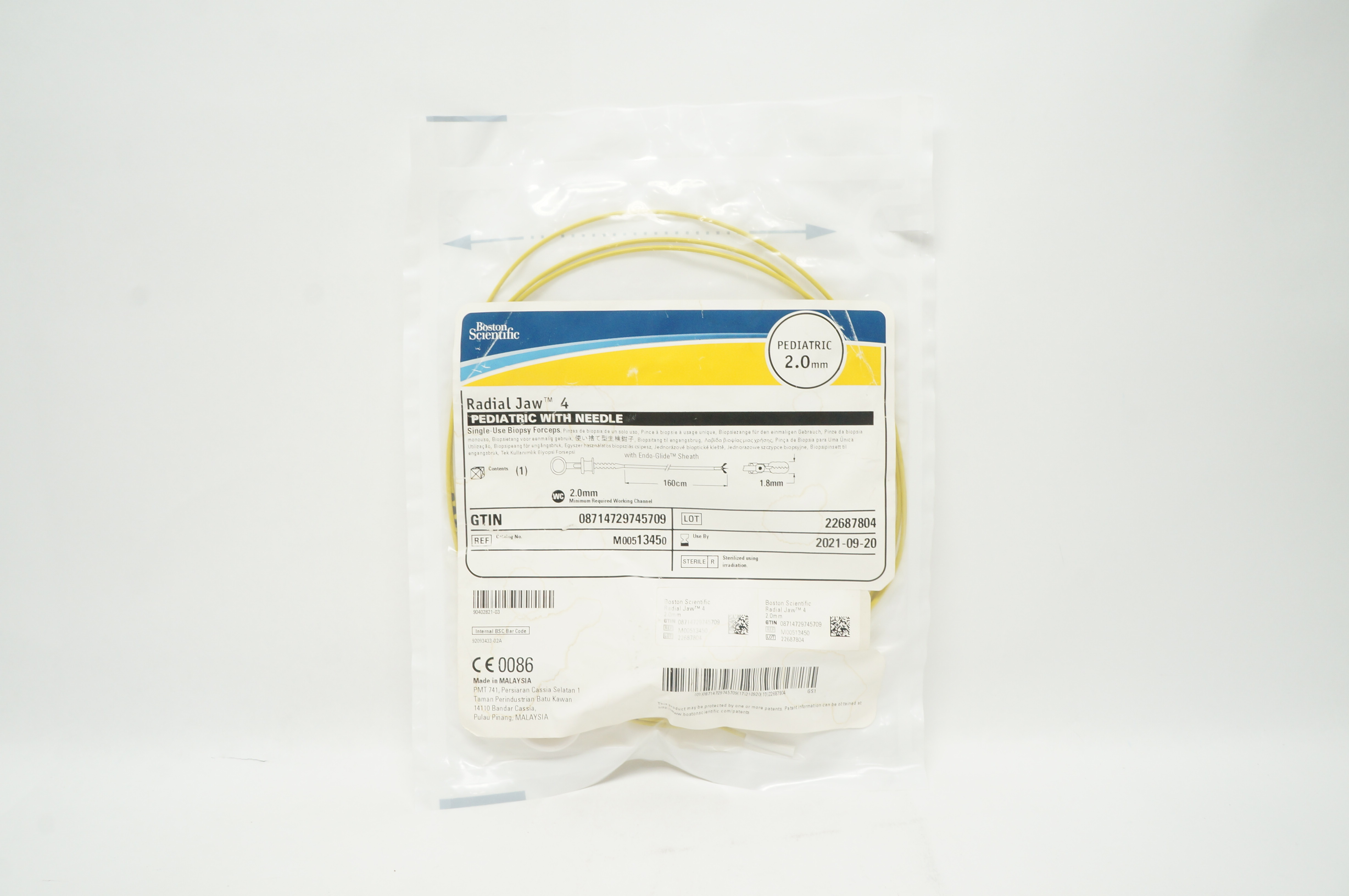 Boston Scientific 1345 Radial Jaw 4 Pediatric With Ndle 2.0mm (x)