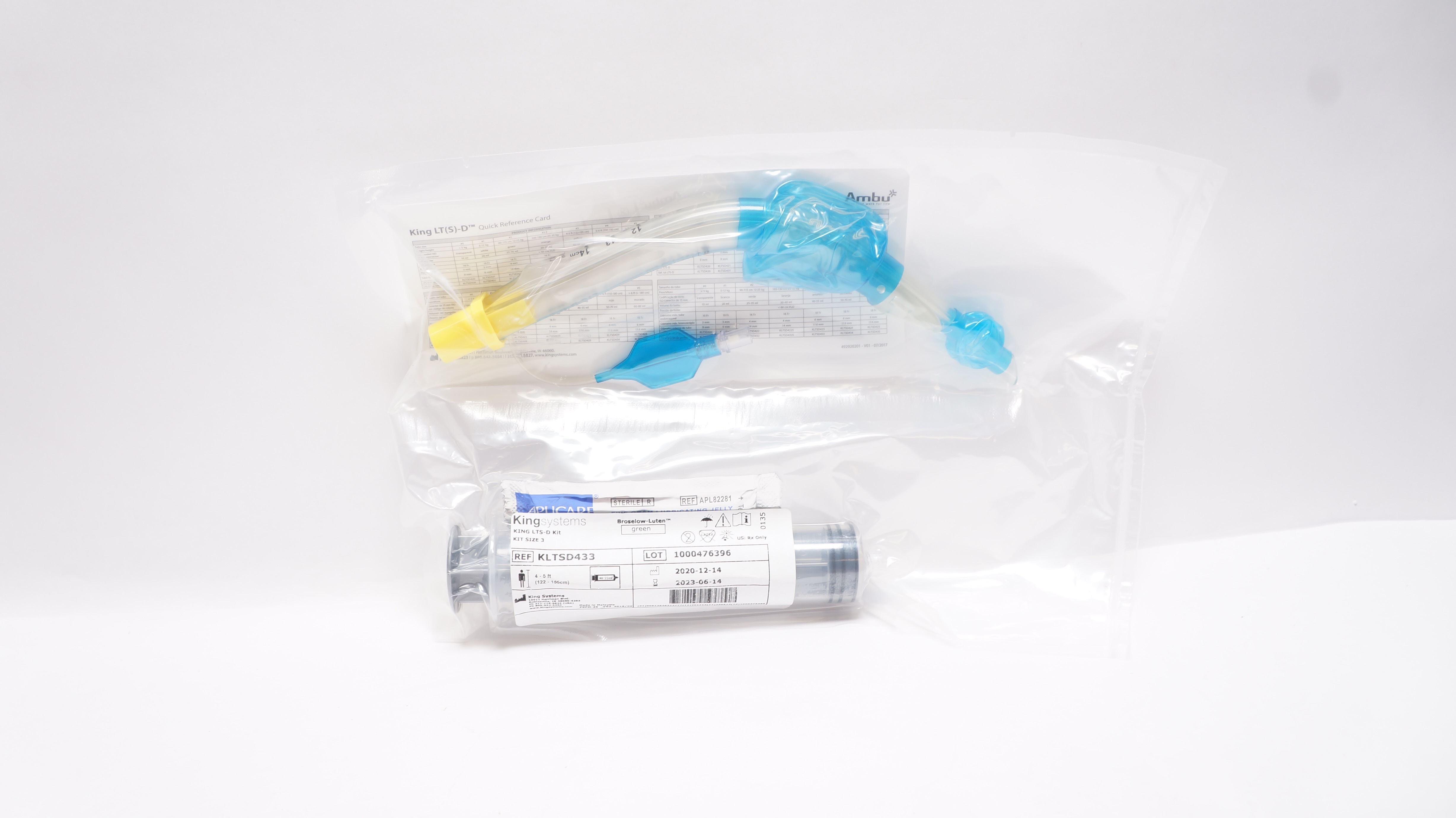 King Systems KLTSD433 King LTS-D Kit, Green, Size 3, 4 - 5Ft, 40-55mL (x)