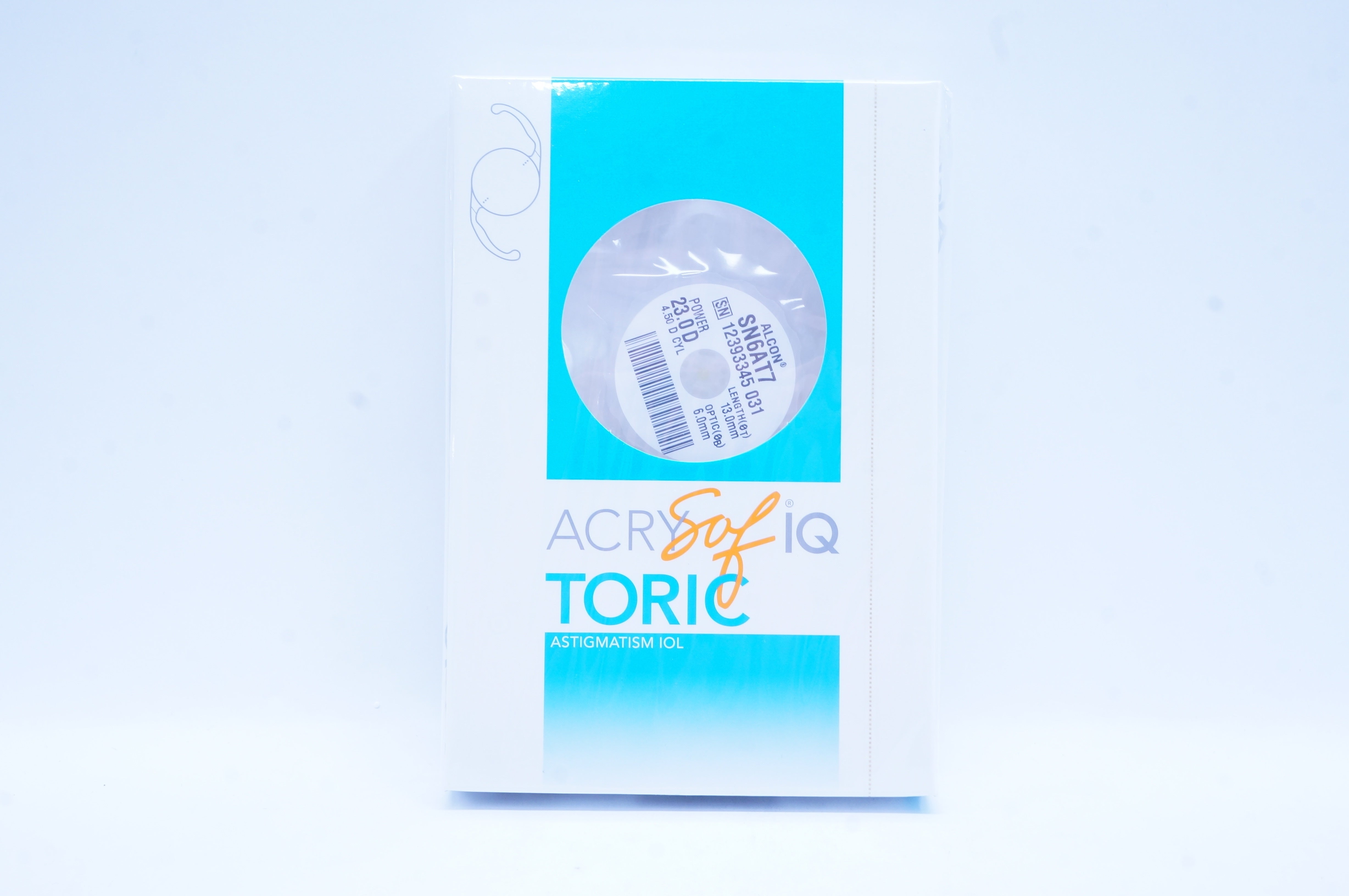 Alcon SN6AT7 AcrySof IQ Toric Astigmatism IOL 23.0D 4.50 D CYL 13.0 x 6.0mm (x)