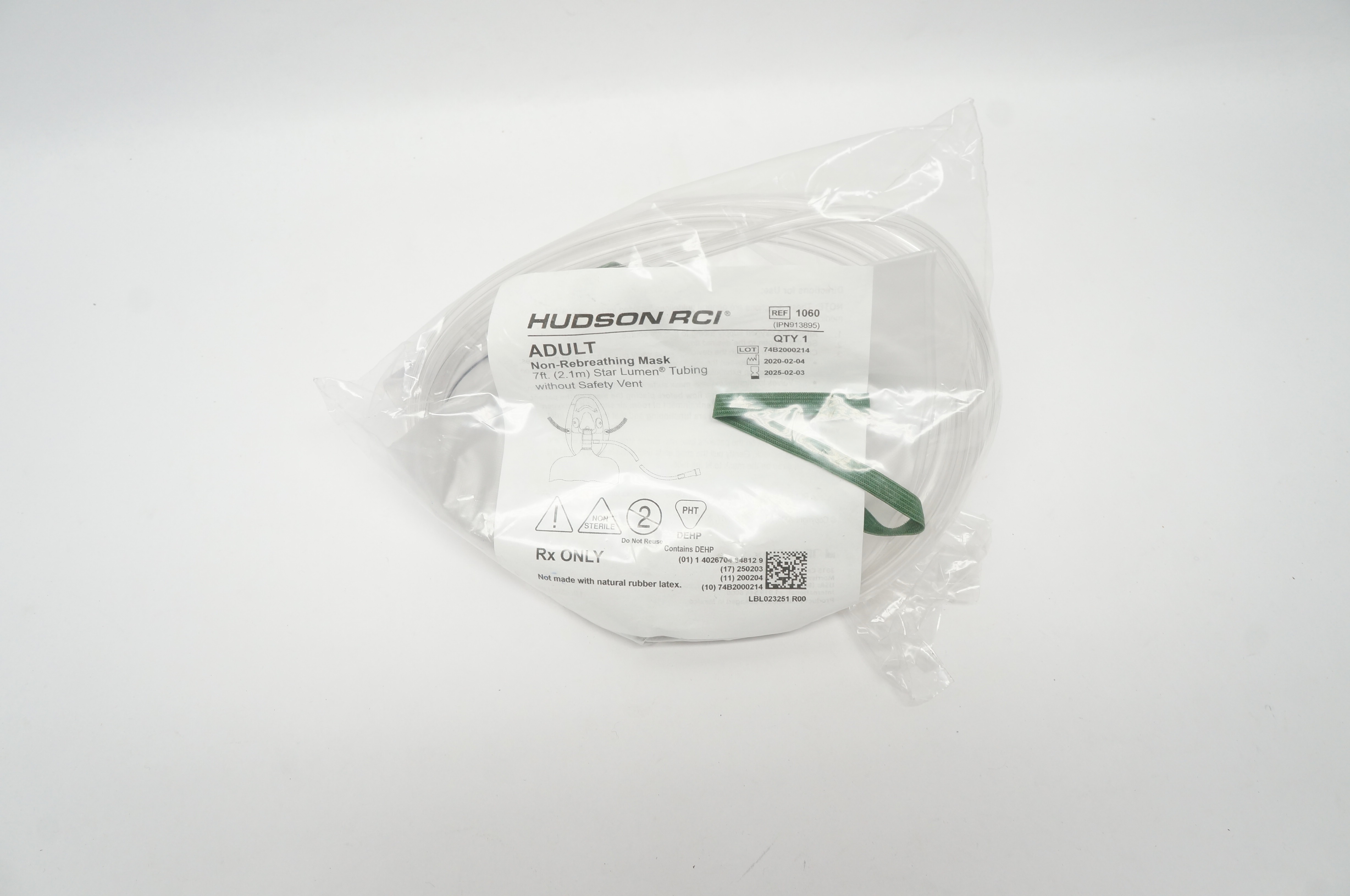 Hudson RCI 1060 Adult Non-Rebreathing Mask