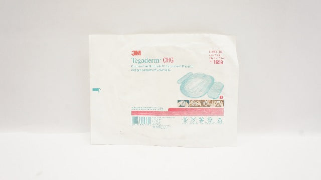 3M 1659 Tegaderm Chlorhexidine Gluconate IV Securement Dressing 4 x 6-1/8inch
