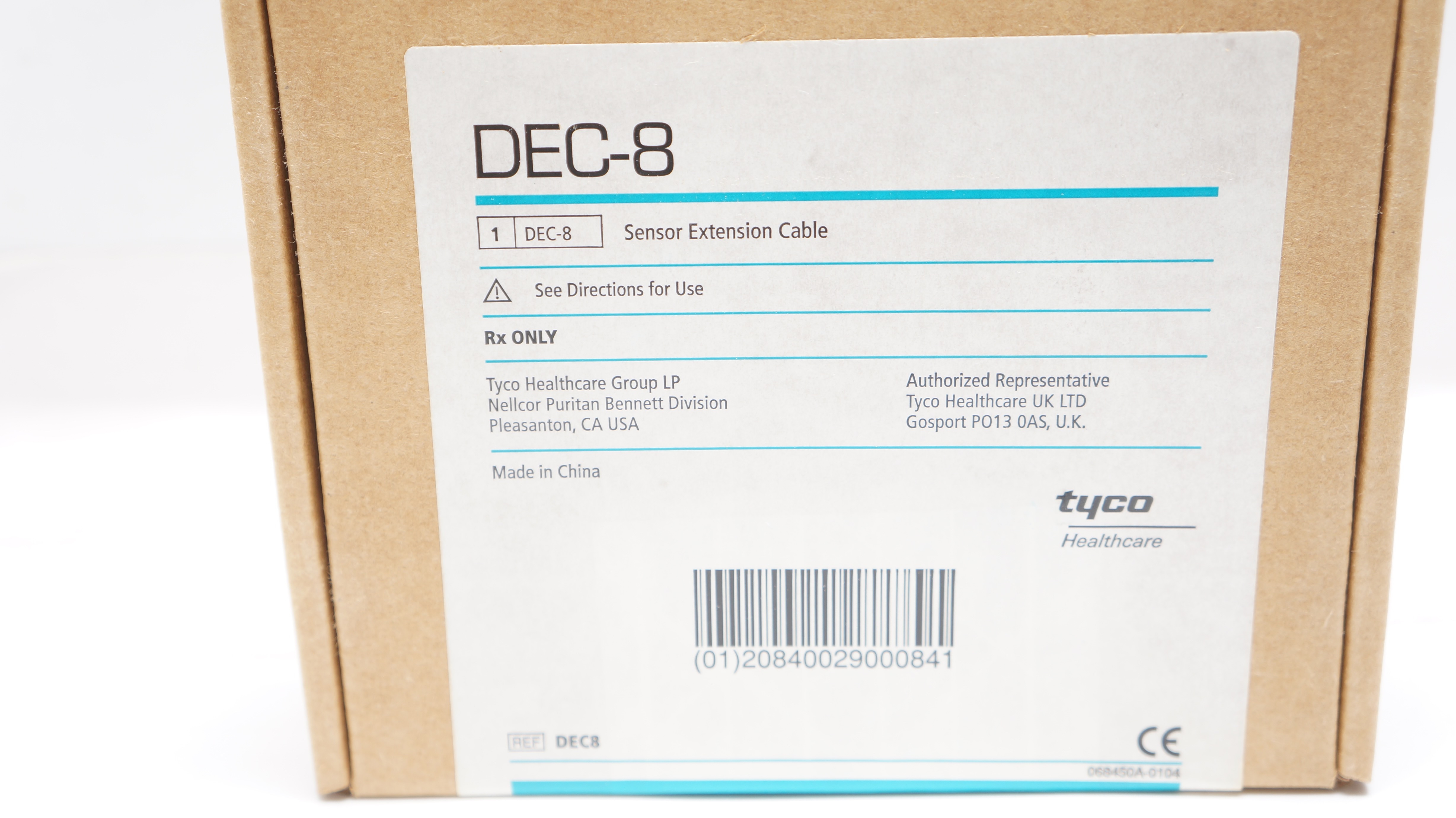 Tyco Healthcare DEC8 NellcorSensor Extension Cable