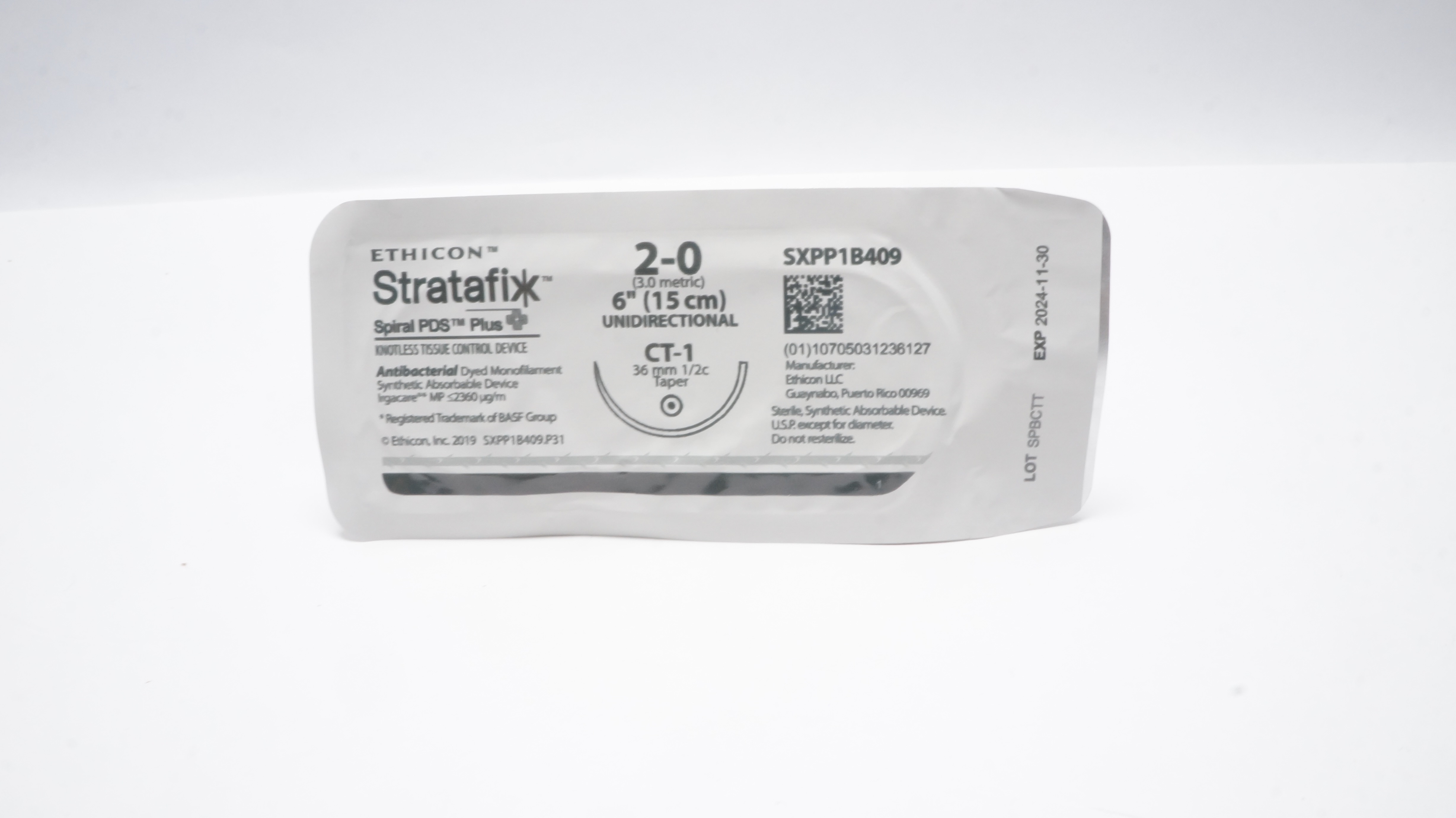 Ethicon SXPP1B409 2-0 STRATAFIX PDS Plus Stre CT-1 36mm 1/2c Taper, 6inch (x)