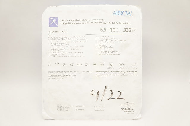 Arrow AK-09803-CDC Percutaneous Introducer Sheath Kit 8.5Fr x 10cmx 0.035inch(x)