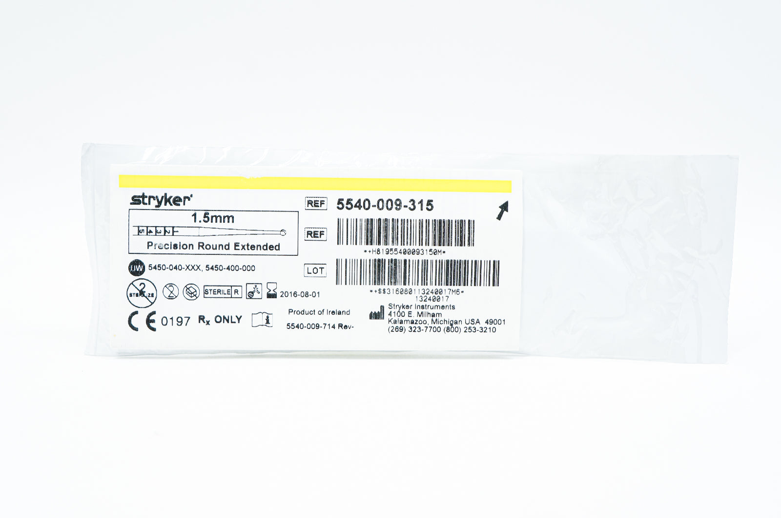 Stryker 5540-009-315 Precision Round Extended 1.5mm (x)