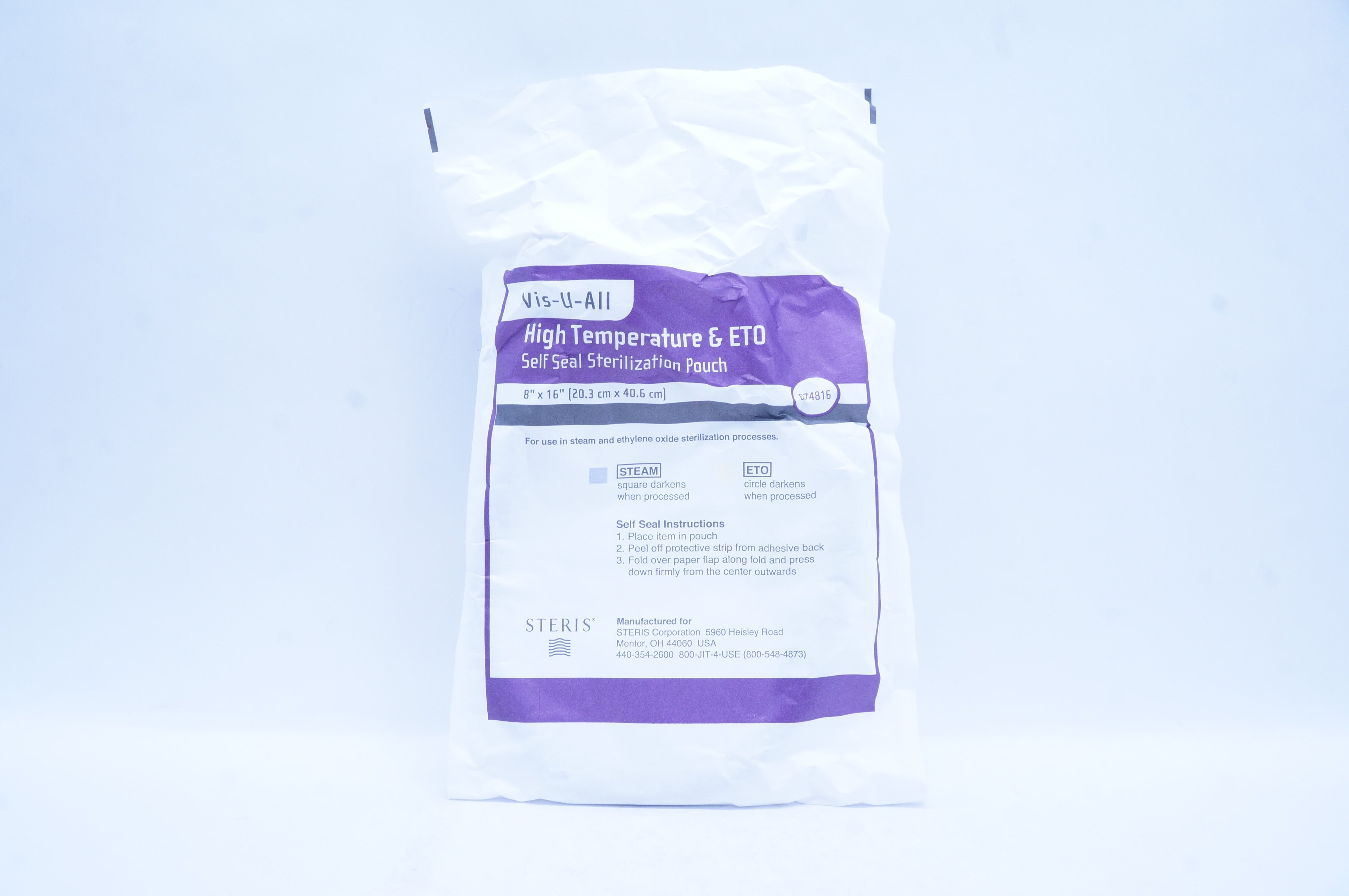 Steris 874816 Self Seal Sterilization Pouch 8inch x 16inch (x)