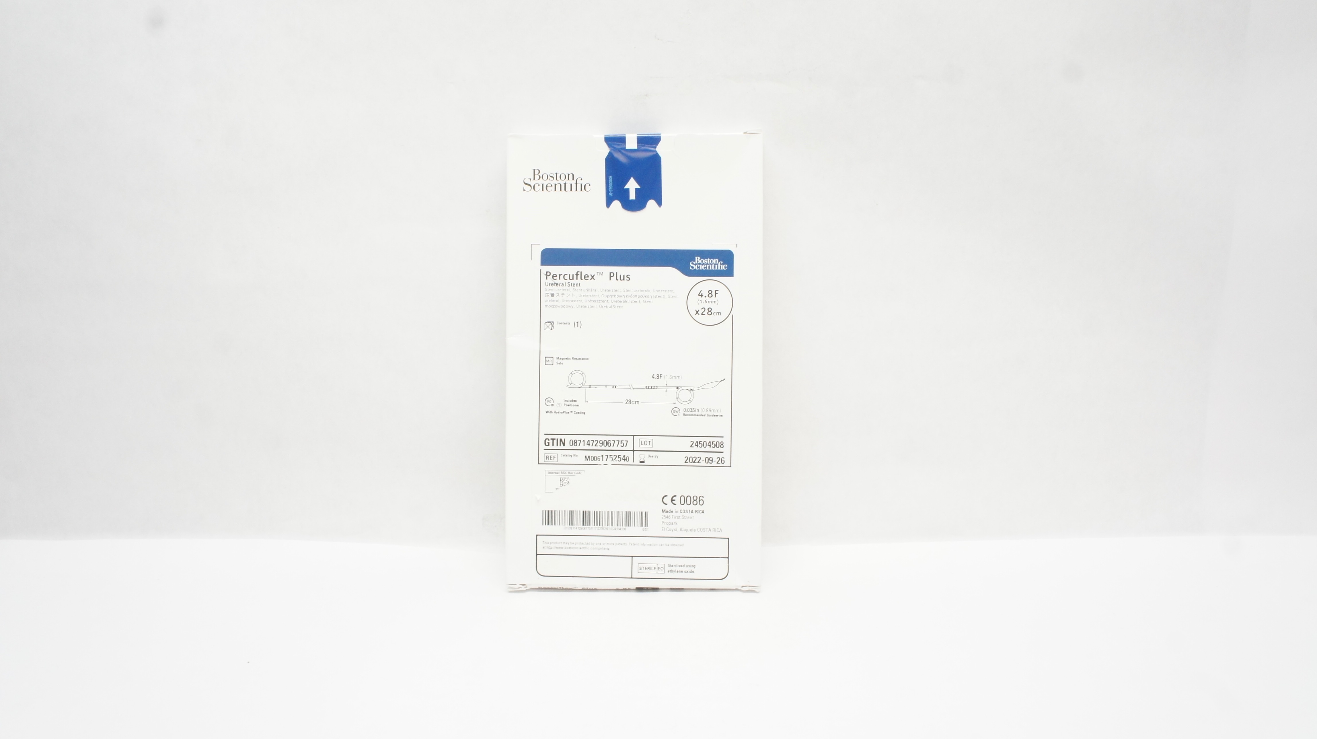 Boston Scientific 175254 Percuflex Plus Ureteral Stnt 4.8F x 28cm (x)