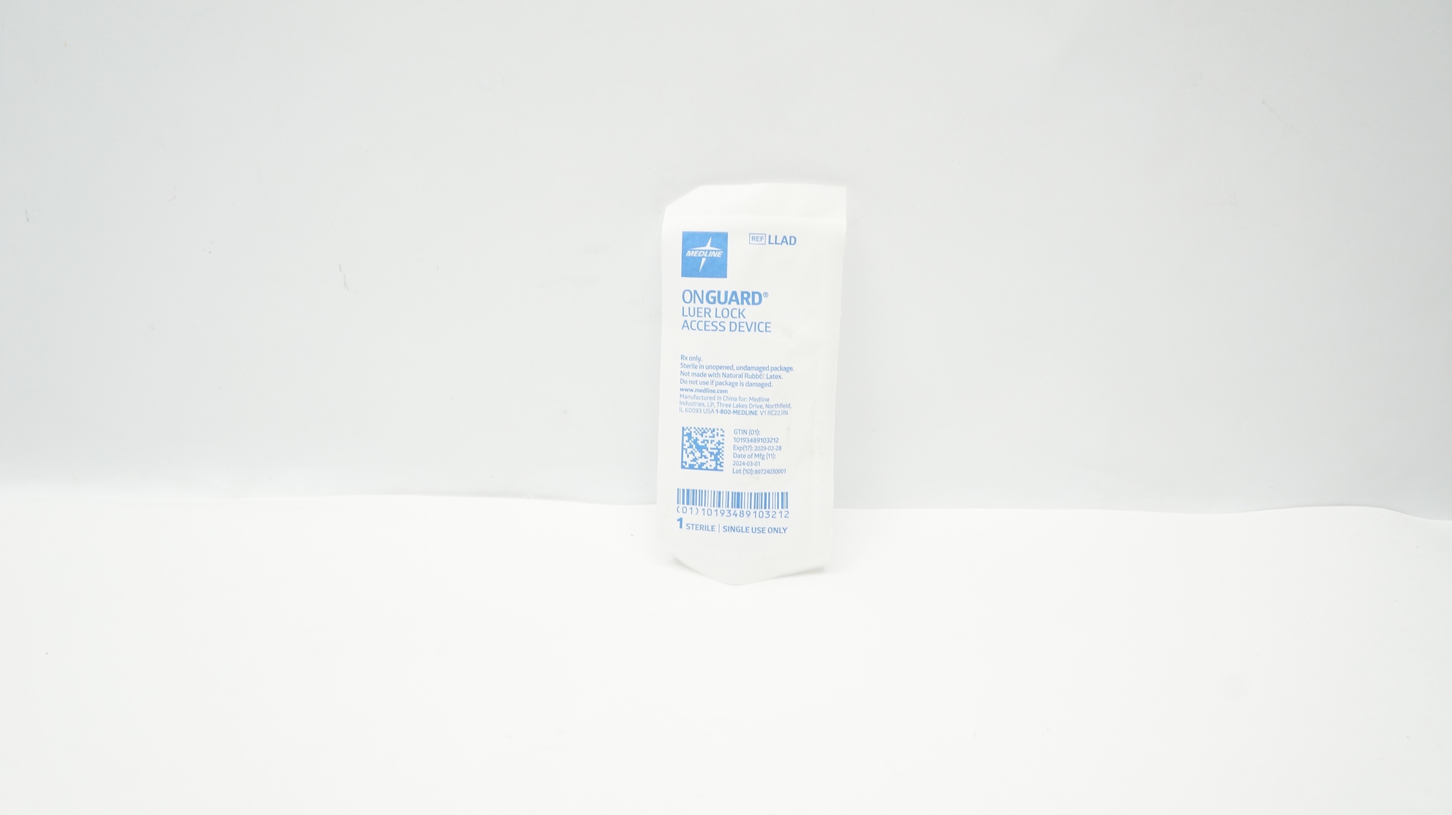 Medline LLAD ONGUARD Luer Lock Access Device