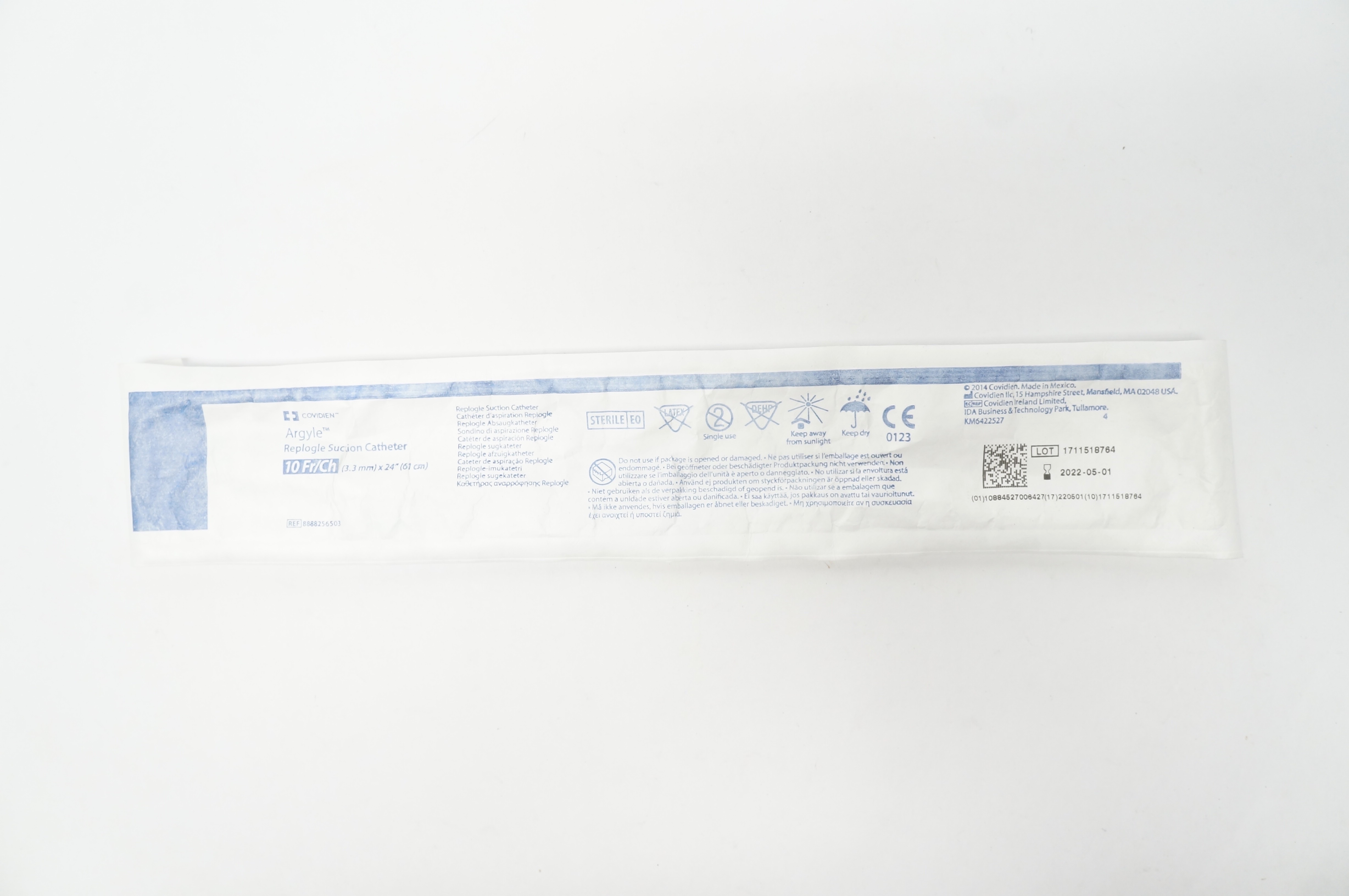 Covidien 8888256503 Argyle Replogle Suction Cath. 10Fr/Ch x 24inch (x)