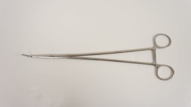 Codman 19-8146 Mixter Thoracic Forceps 11in Angular Soft Jaw