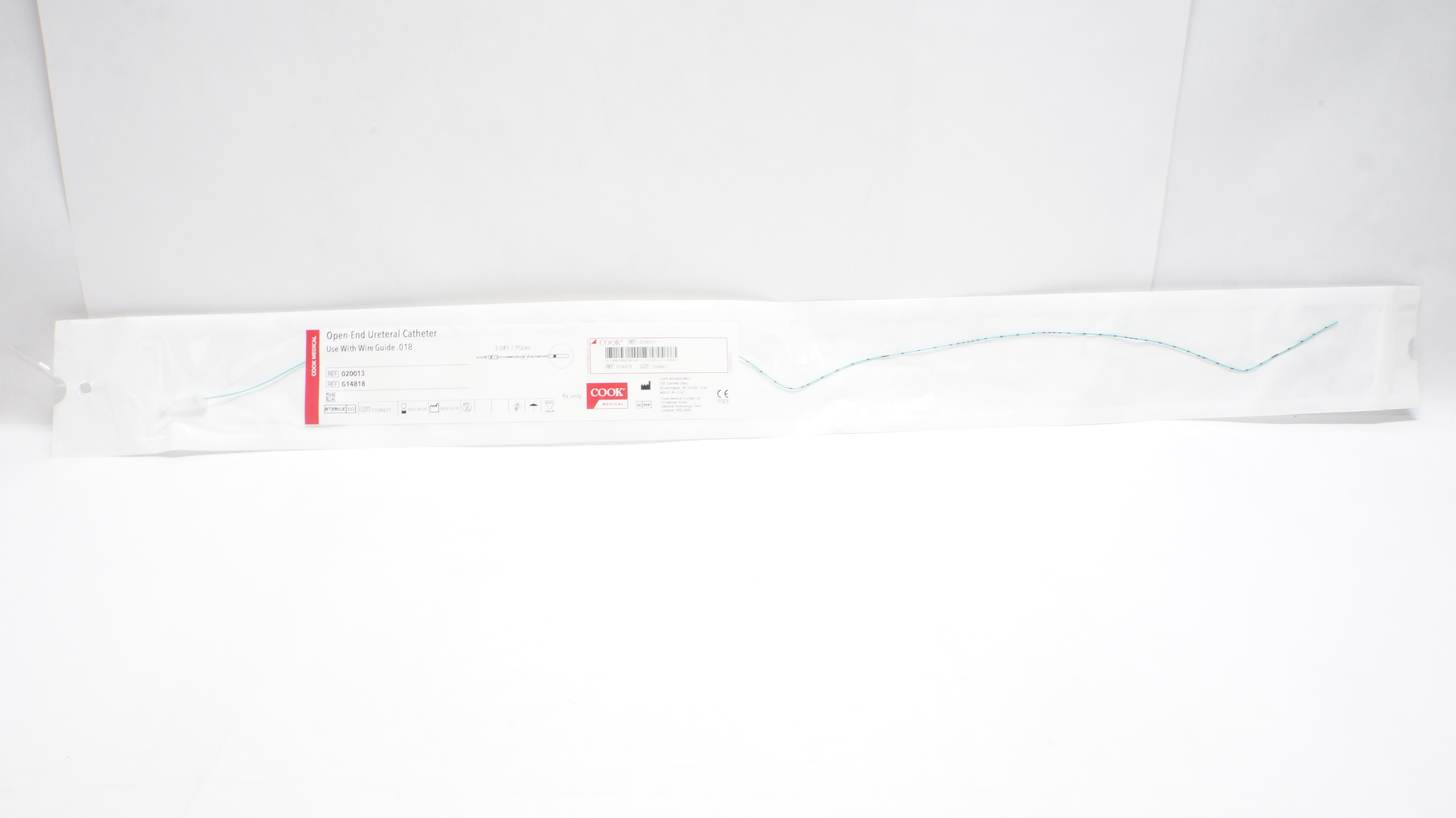 Cook Medical G14818 Open-End Ureteral Cath. 3.0Fr x 70cm (x)