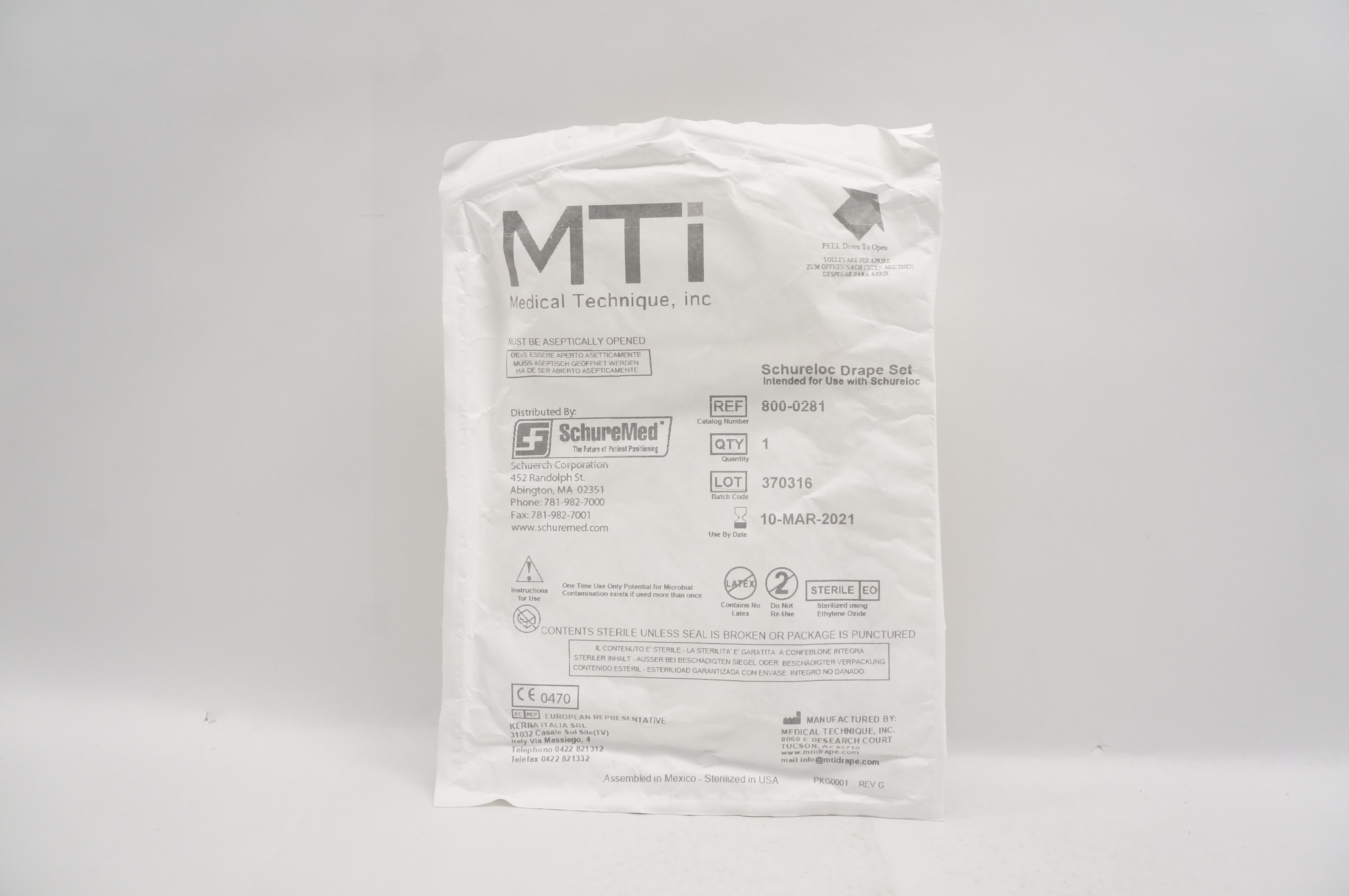 MTi 800-0281 Schureloc Drape Set (x)