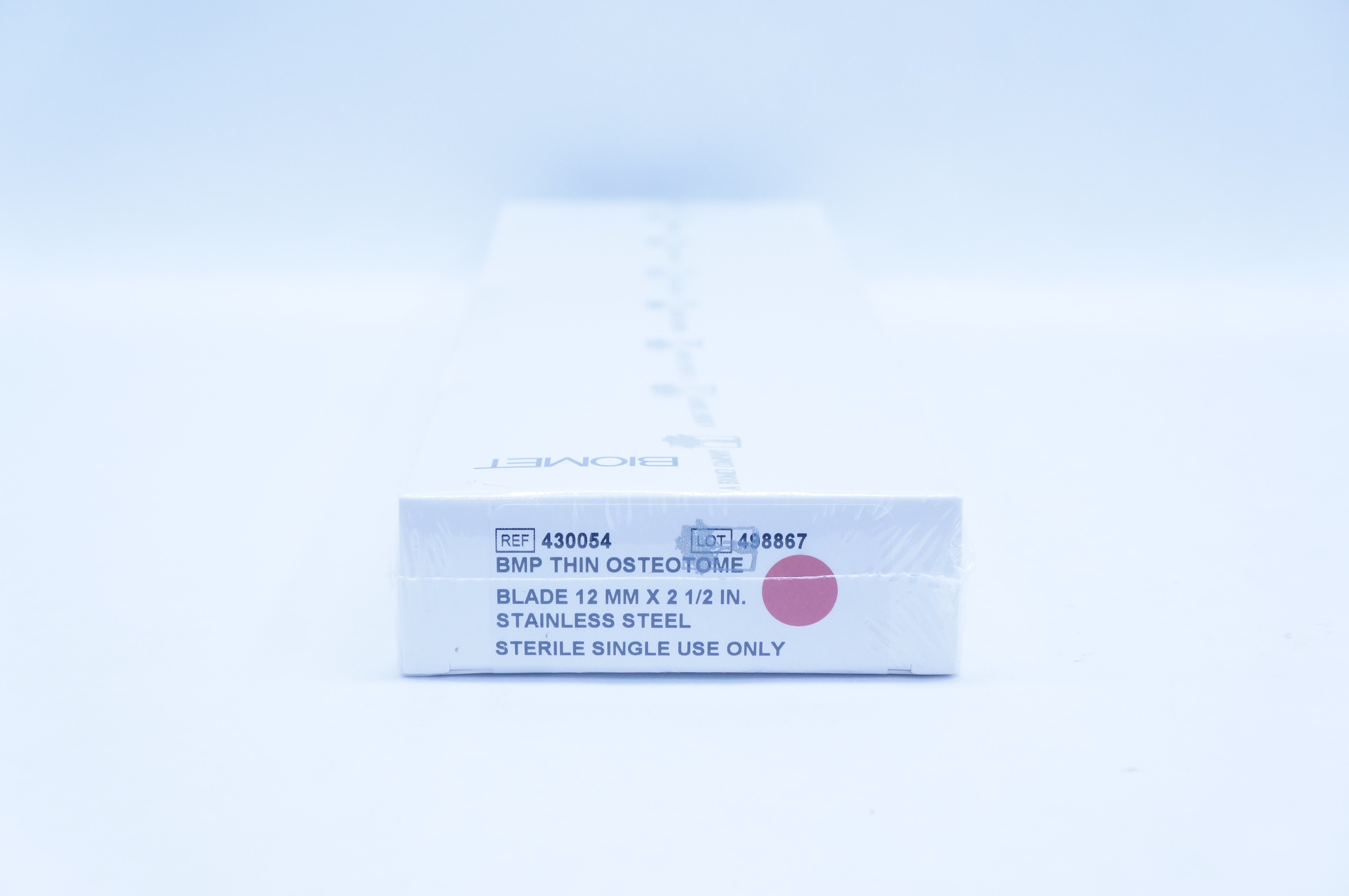 Biomet Orthopedics 430054 BMP Thin Osteotome, Blade 12mm x 2 1/2inch