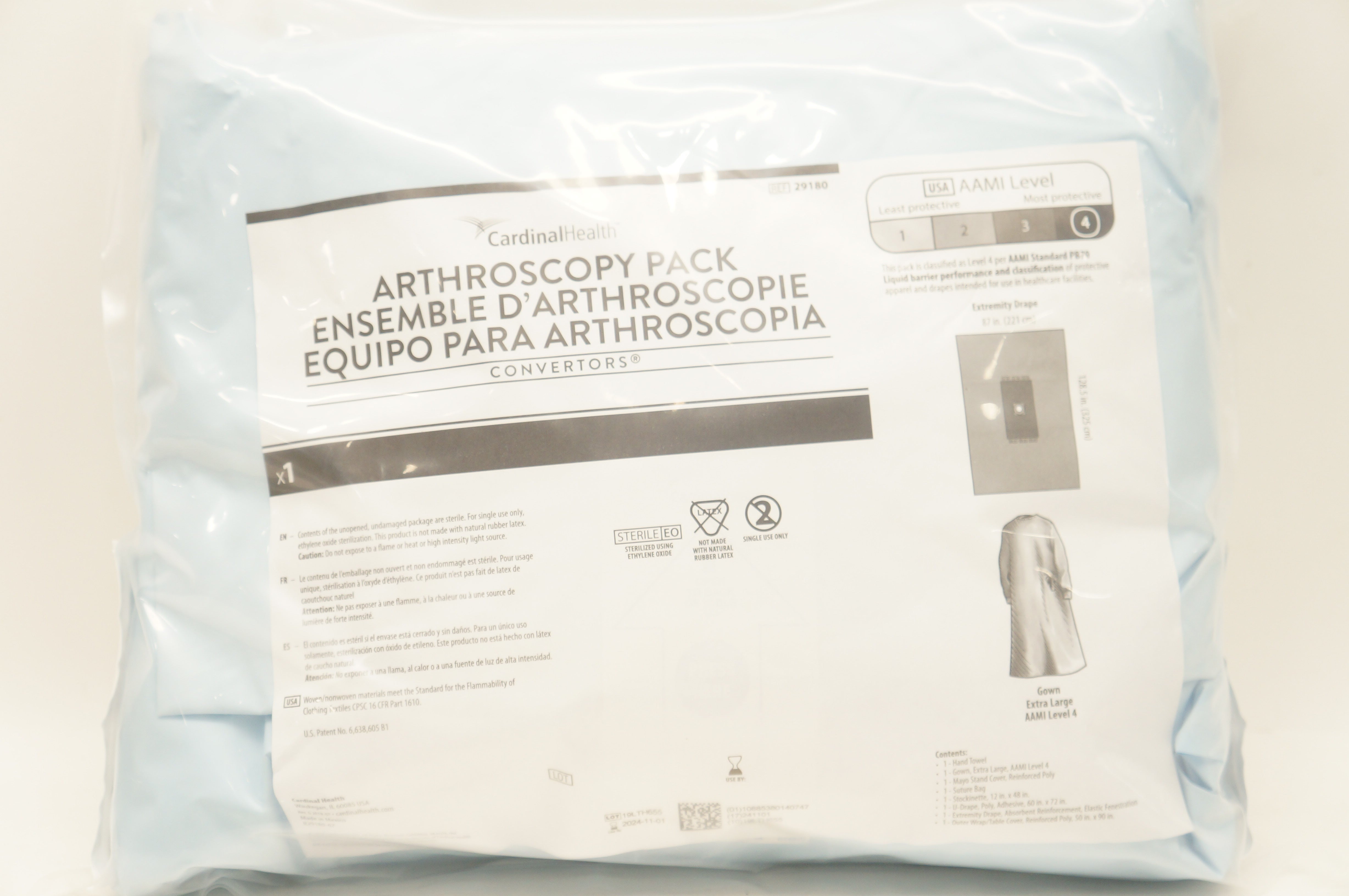 Cardinal Health 29180 Arthroscopy Pack